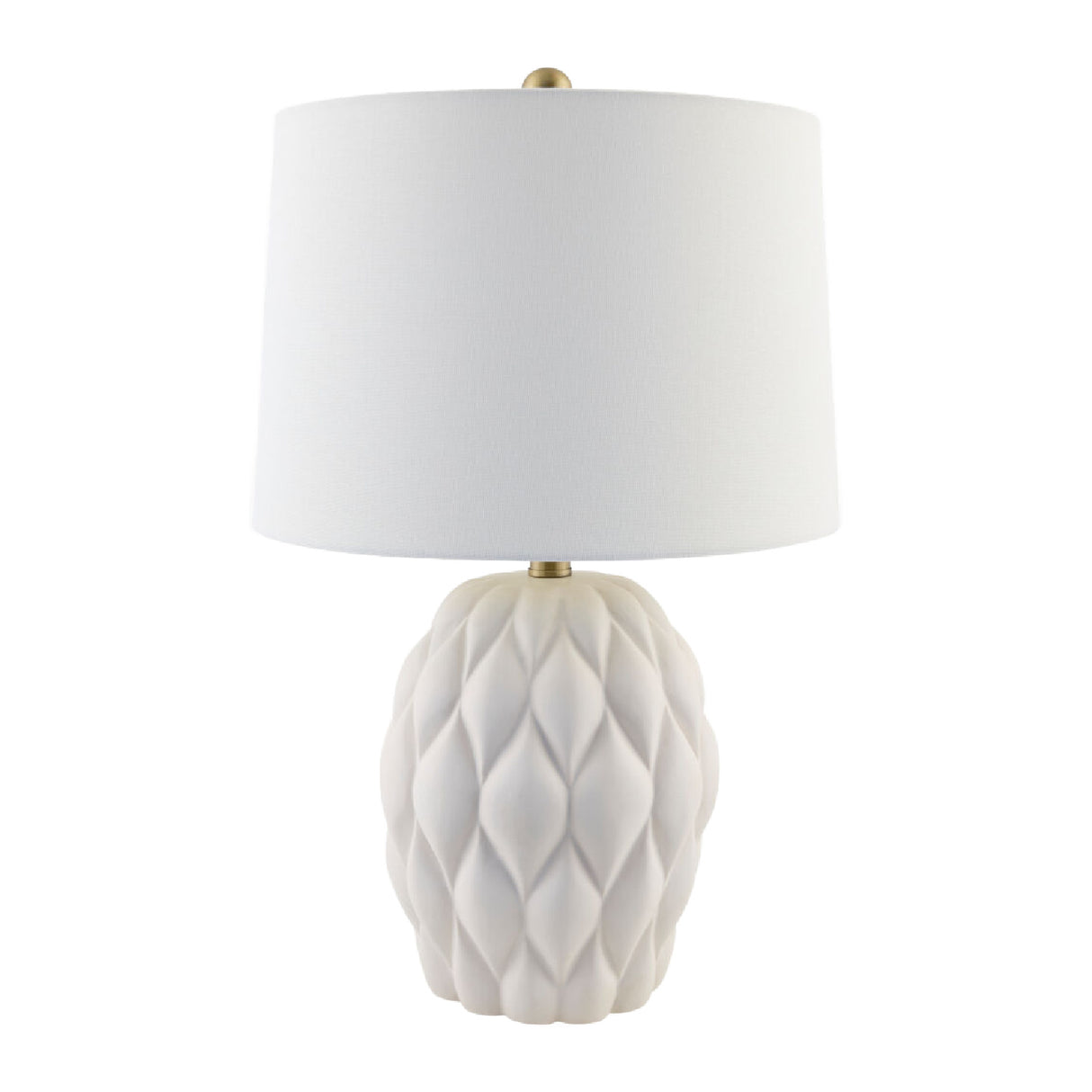Modern European furniture - Reliefed Ceramic Accent Table Lamp - www.oroa.com