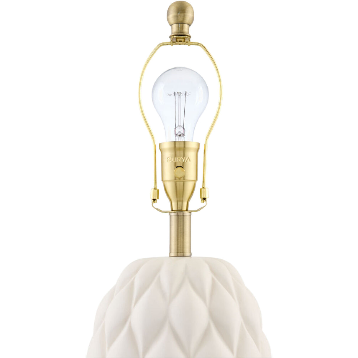 Modern European furniture - Reliefed Ceramic Accent Table Lamp - www.oroa.com