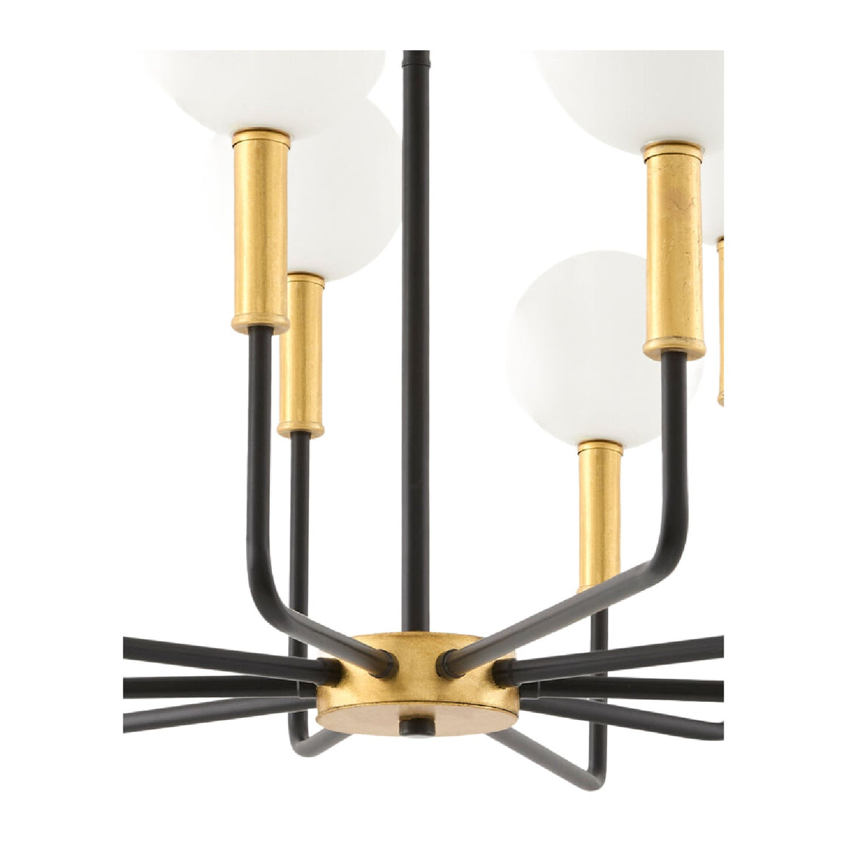 Modern European furniture - 10-Light White Glass Chandelier - www.oroa.com