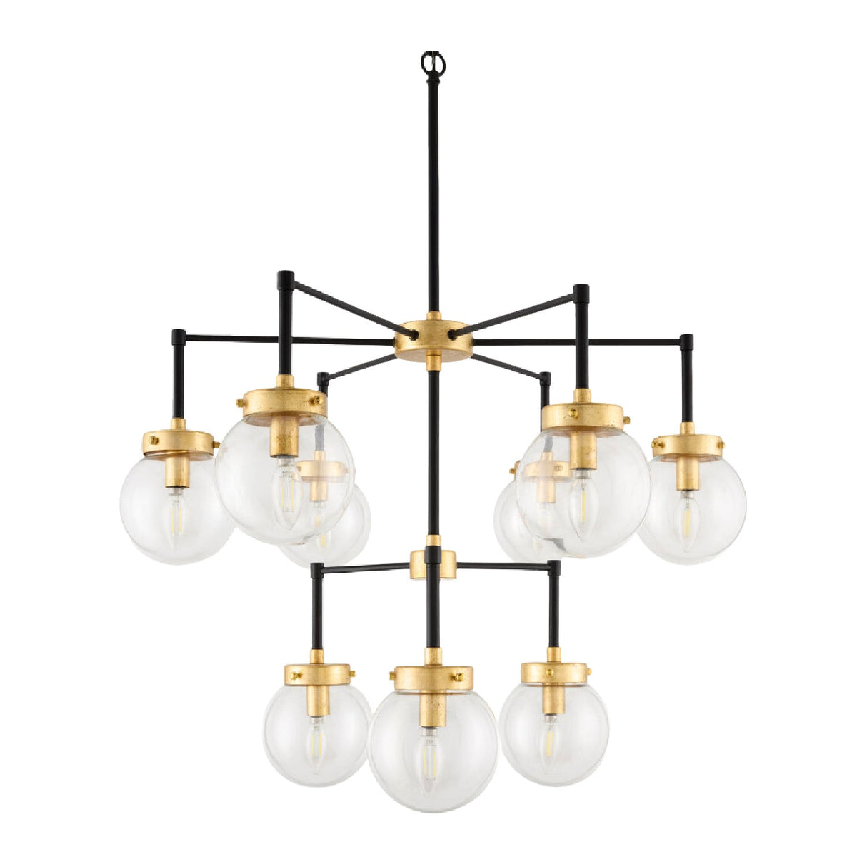 Modern European furniture - 9-Light Clear Glass Chandelier - www.oroa.com