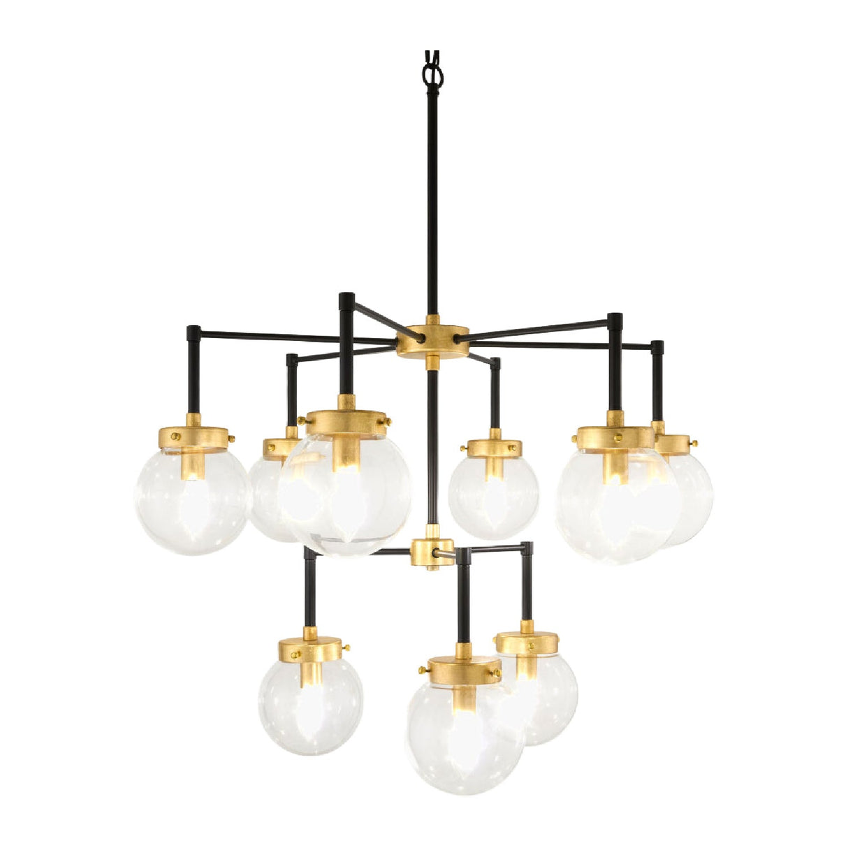 Modern European furniture - 9-Light Clear Glass Chandelier - www.oroa.com