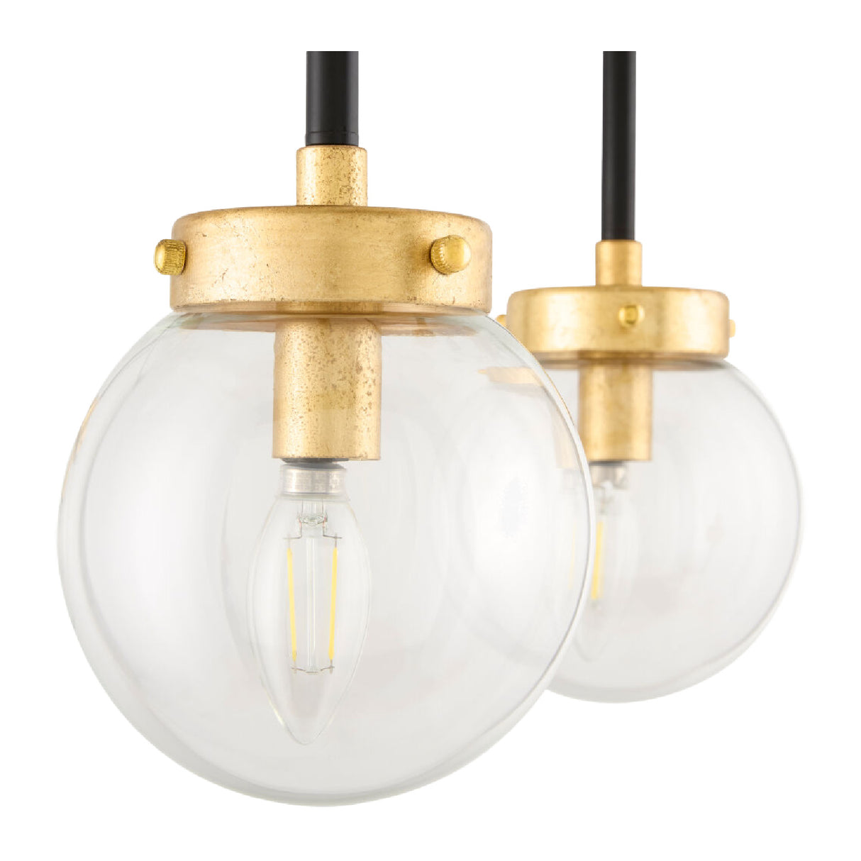 9-Light Clear Glass Chandelier | Oroa.com