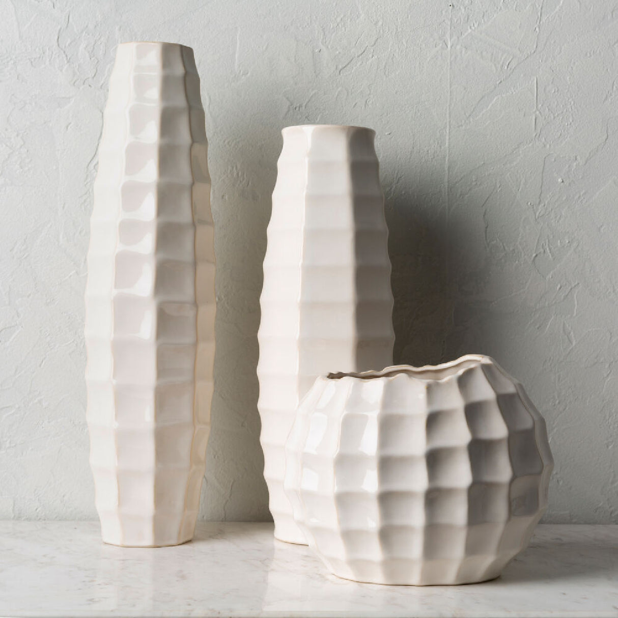 Modern European furniture - Glazed Ceramic Outdoor Vases (3) - www.oroa.com