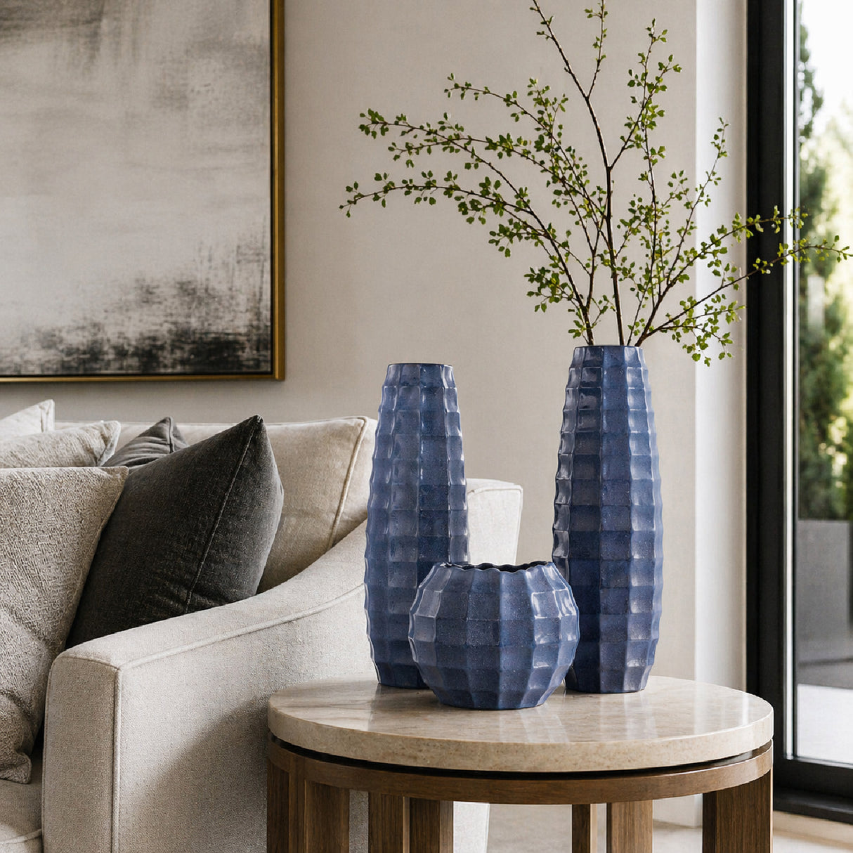 Modern European furniture - Glazed Ceramic Outdoor Vases (3) - www.oroa.com