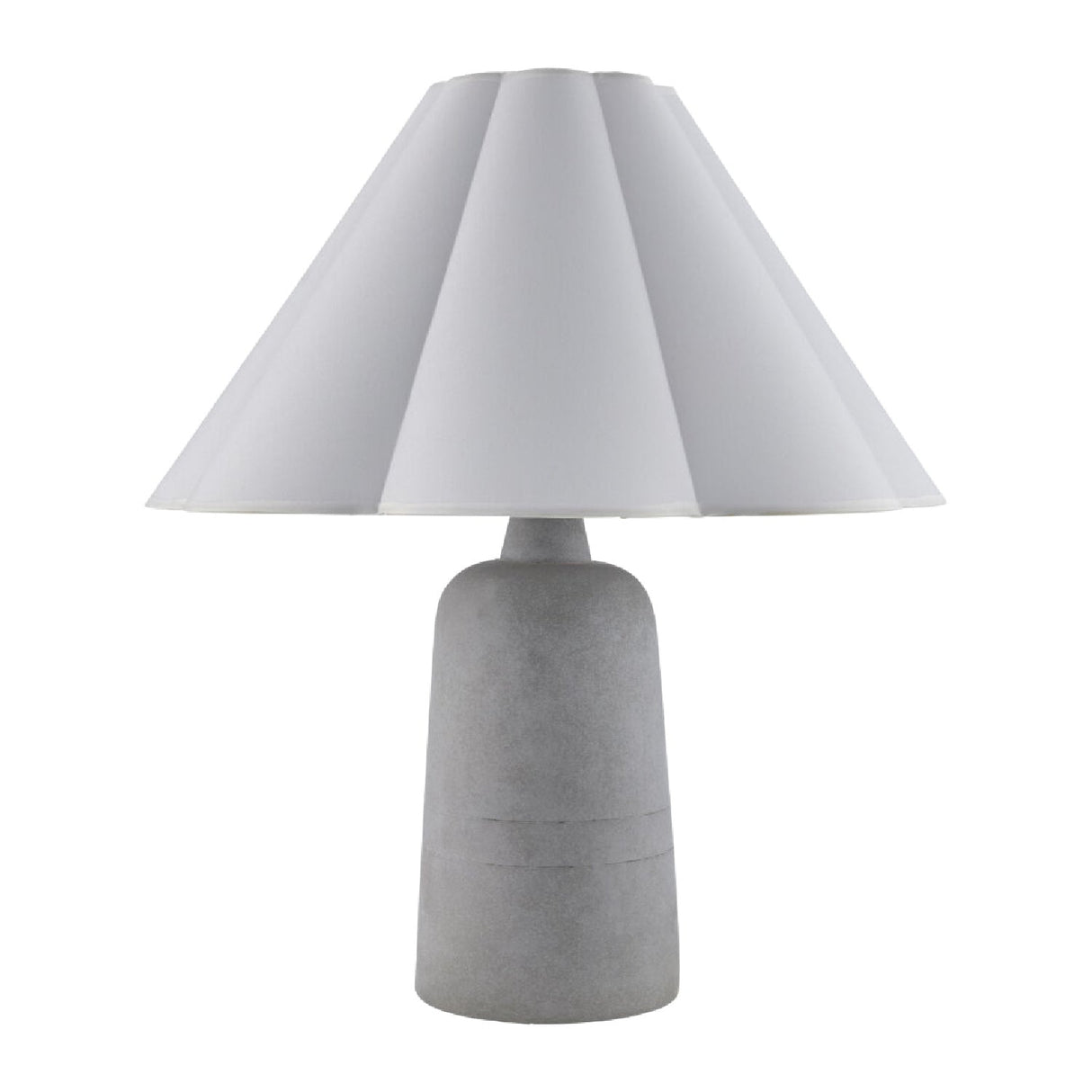 Modern European furniture - White Cotton Concrete Table Lamp - www.oroa.com
