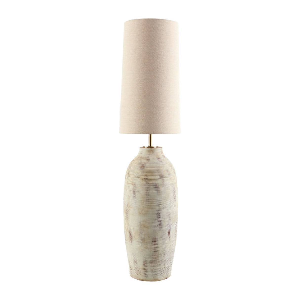Modern European furniture - Painted Cream Cement Floor Lamp - www.oroa.com