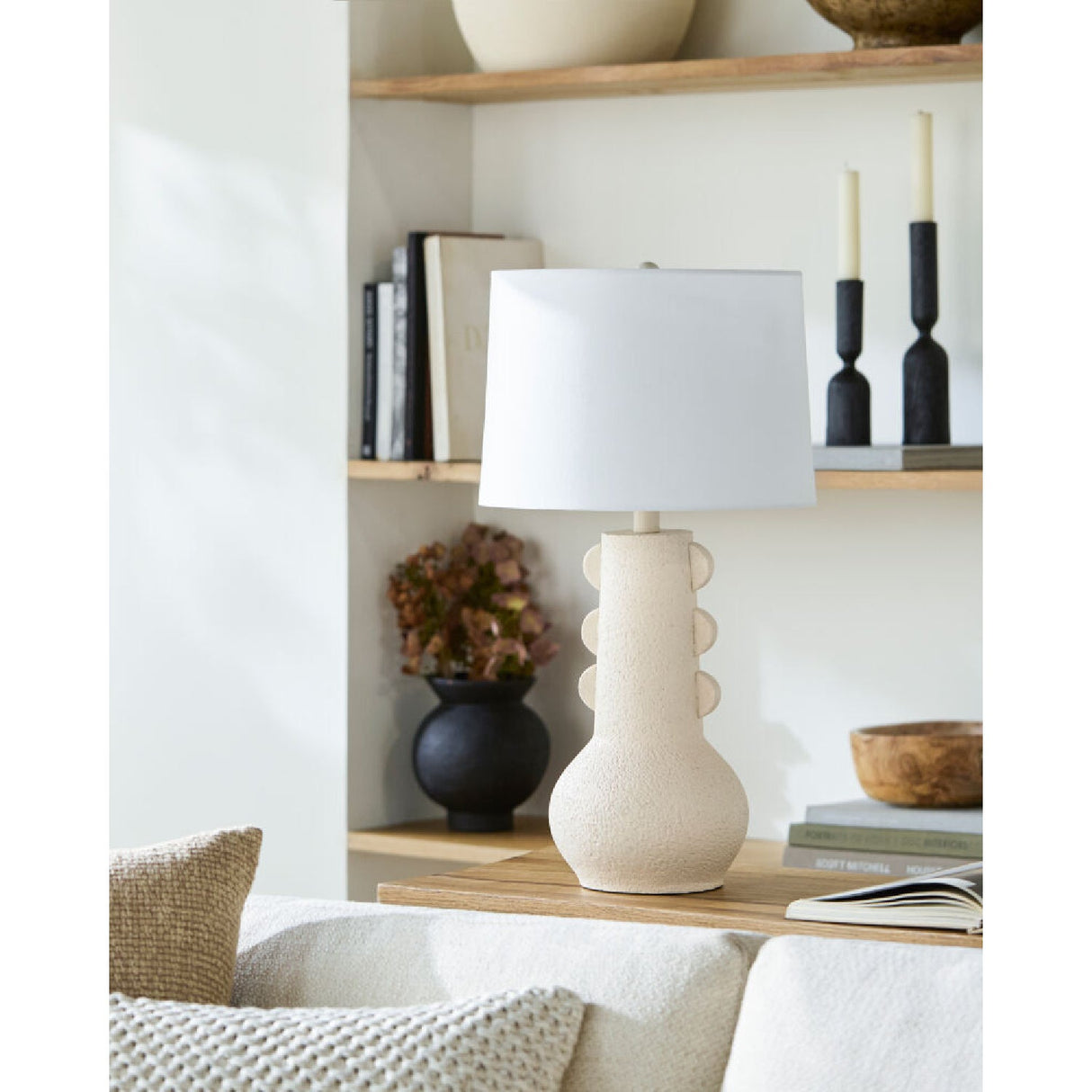 Modern European furniture - Painted Base Table Lamp - www.oroa.com