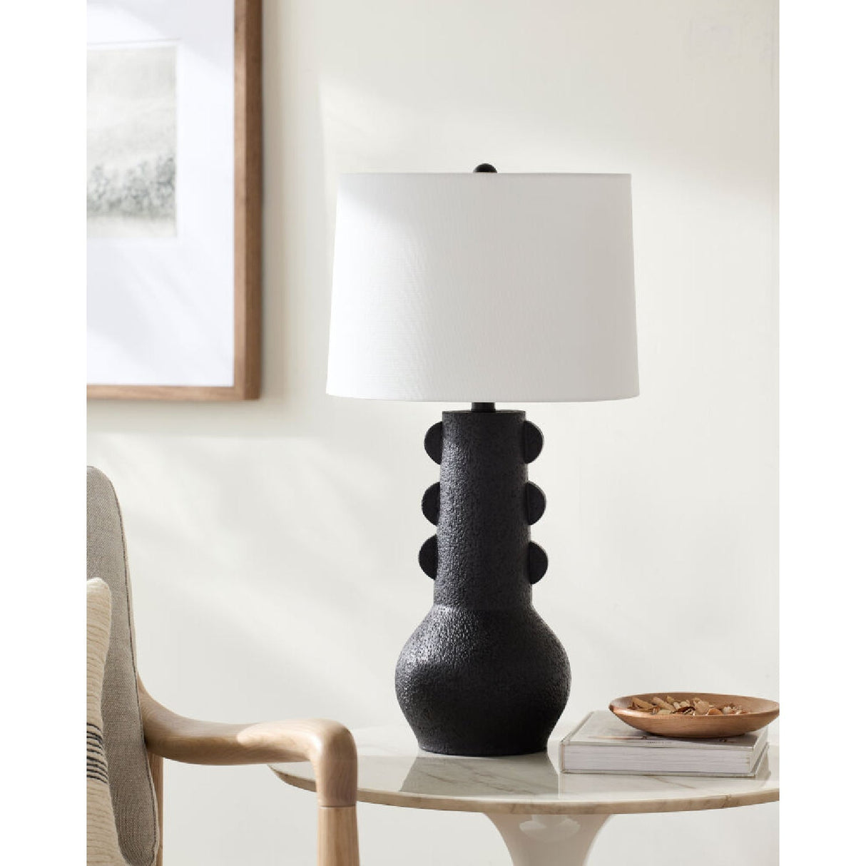 Modern European furniture - Painted Base Table Lamp - www.oroa.com