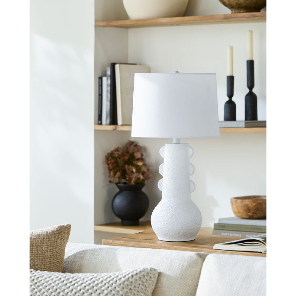 Modern European furniture - Painted Base Table Lamp - www.oroa.com