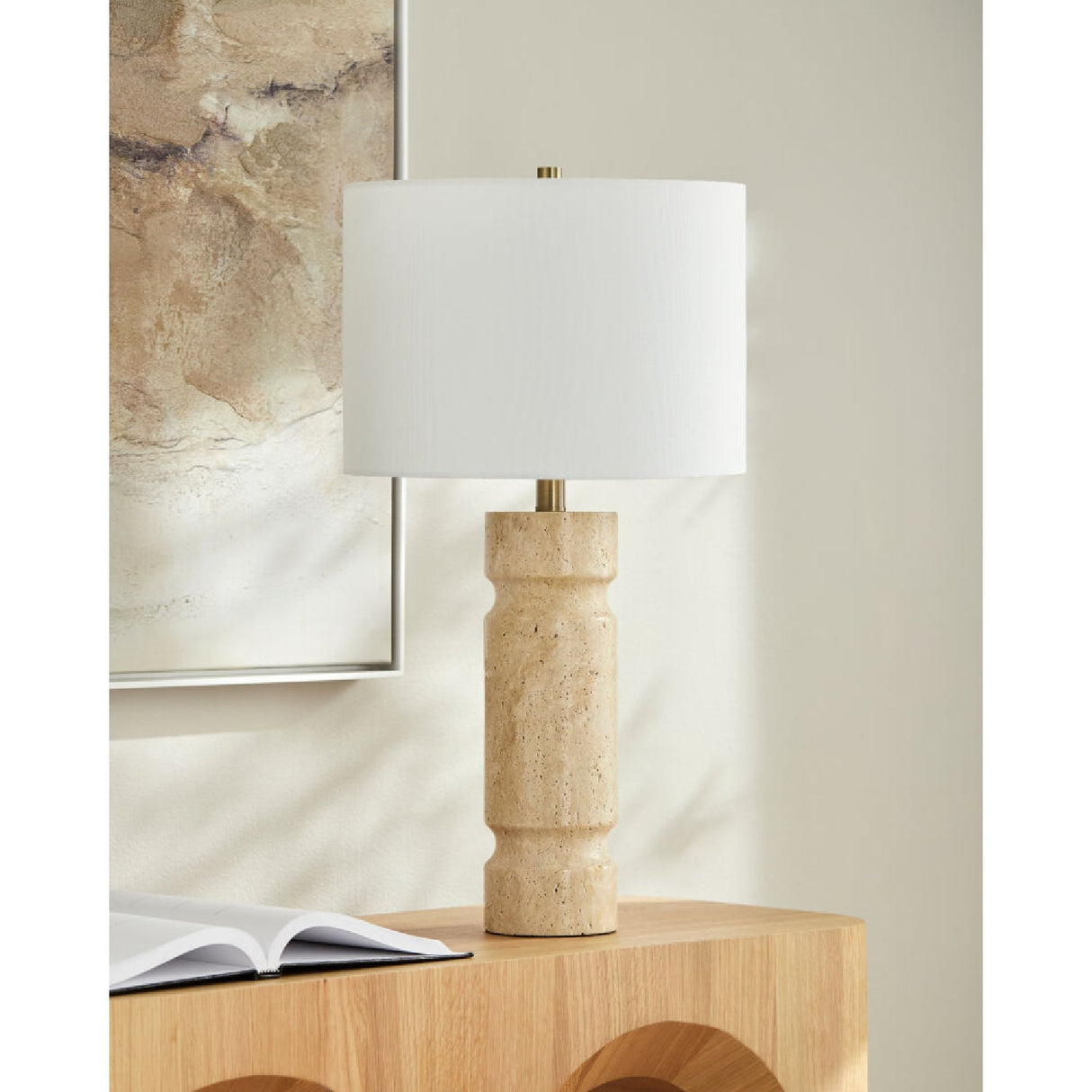 Modern European furniture - White Jute Accent Table Lamp - www.oroa.com