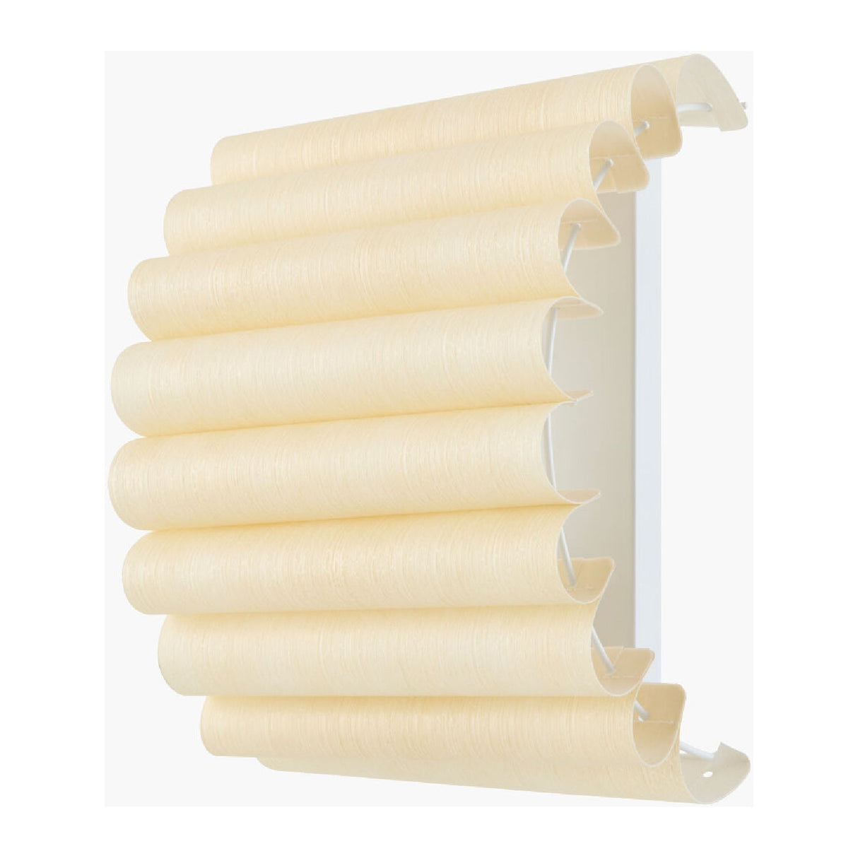 Modern European furniture -Scalloped Beige Linen Wall Lamp - www.oroa.com