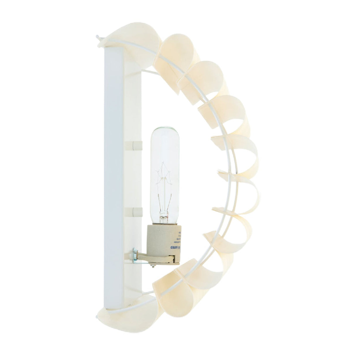 Modern European furniture -Scalloped Beige Linen Wall Lamp - www.oroa.com