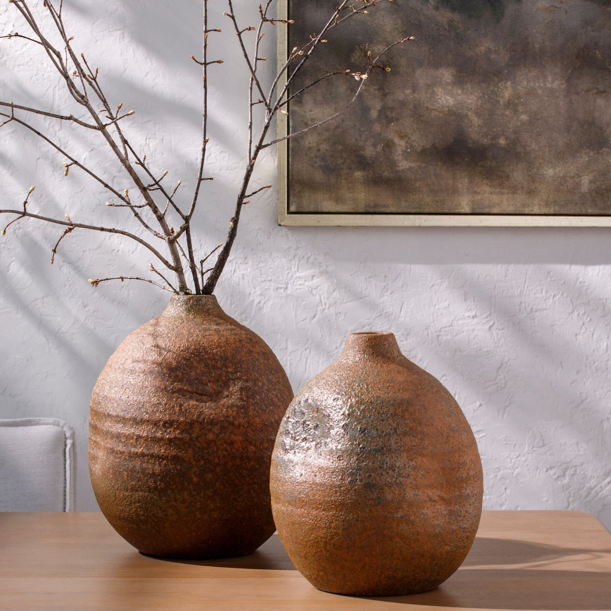 Modern European furniture - Rustic Ceramic Vase - www.oroa.com
