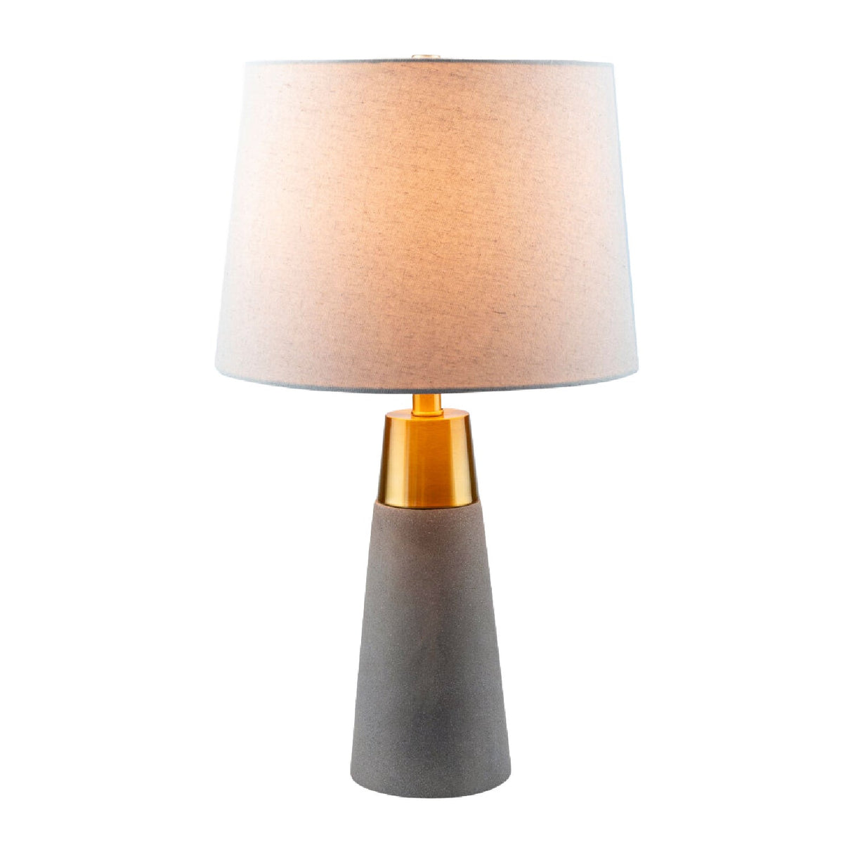 Modern European furniture - Beige Linen Concrete Table Lamps (2) - www.oroa.com