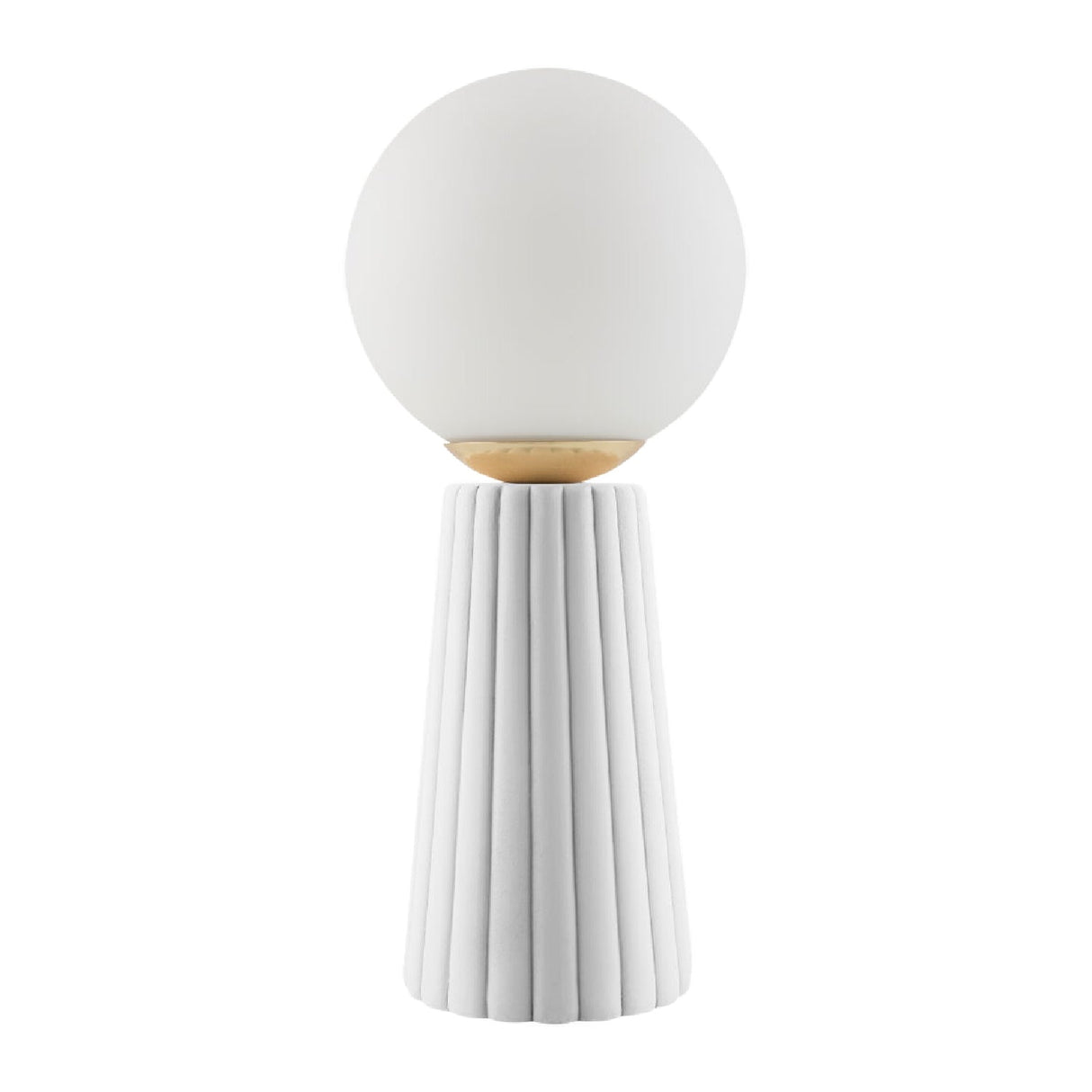 Modern European furniture - Fluted Ceramic Glass Table Lamp - www.oroa.com