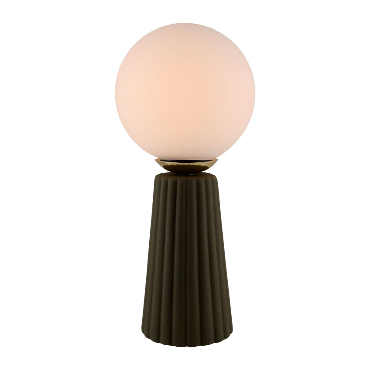 Modern European furniture - Fluted Ceramic Glass Table Lamp - www.oroa.com