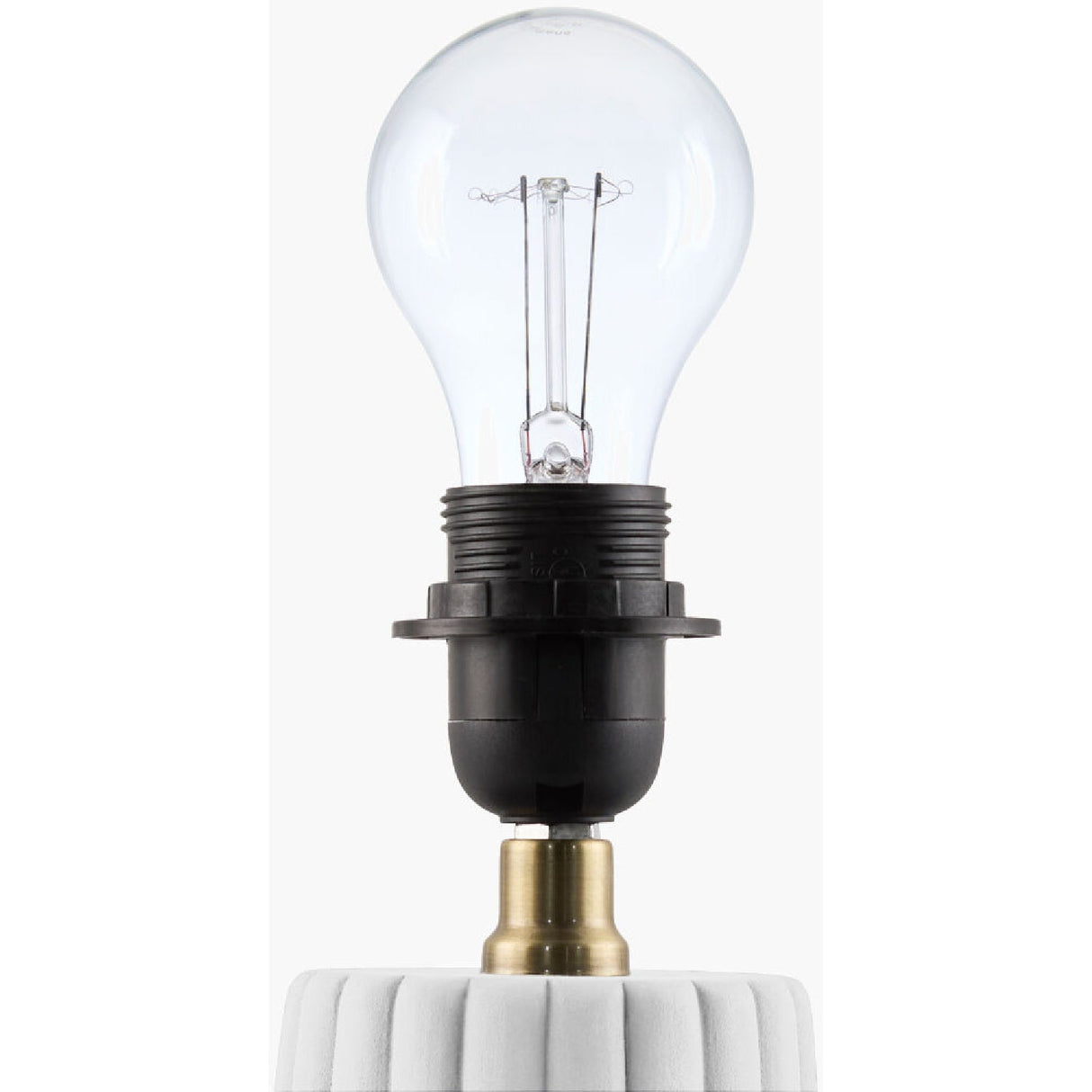 Modern European furniture - Fluted Ceramic Linen Table Lamp - www.oroa.com