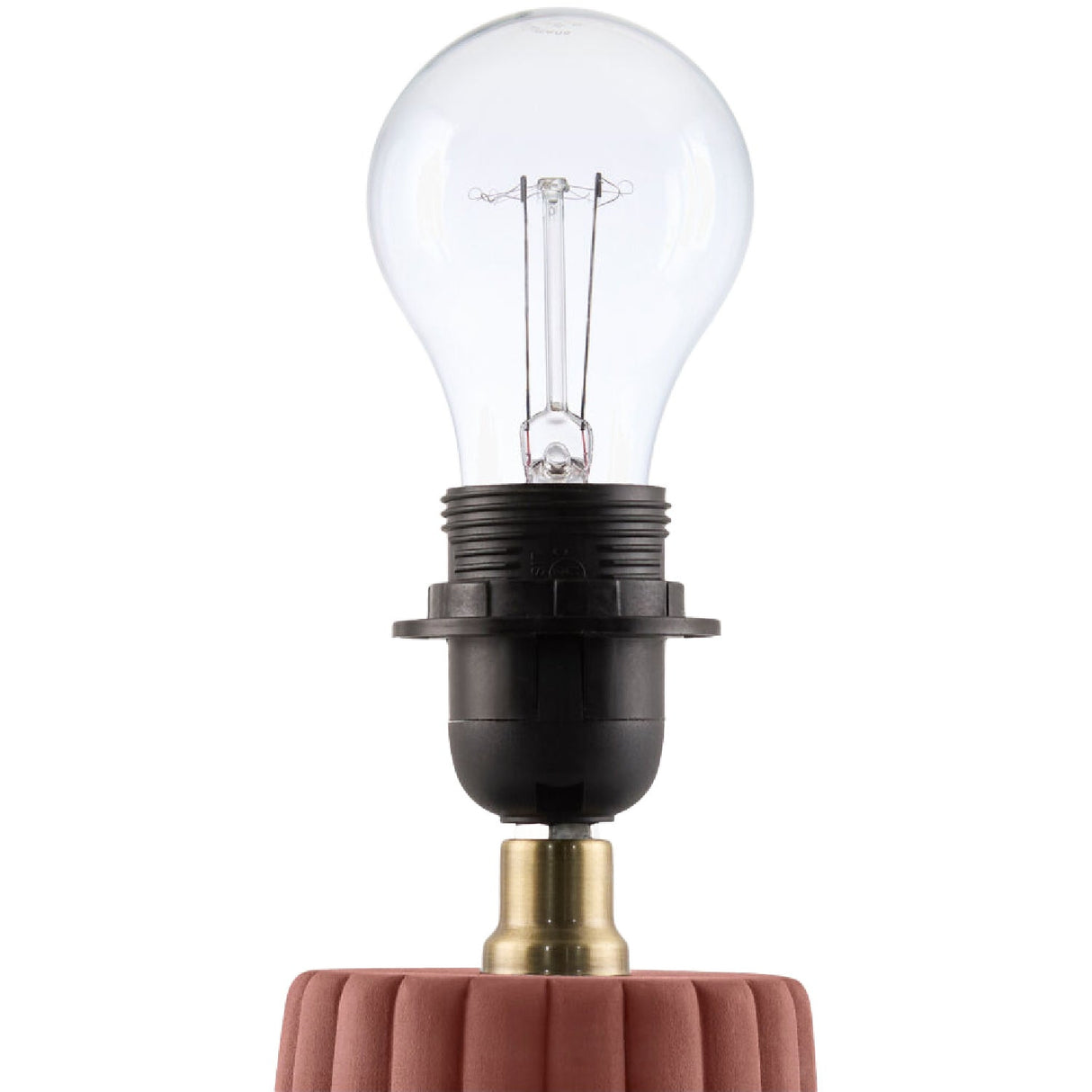 Modern European furniture - Fluted Ceramic Linen Table Lamp - www.oroa.com