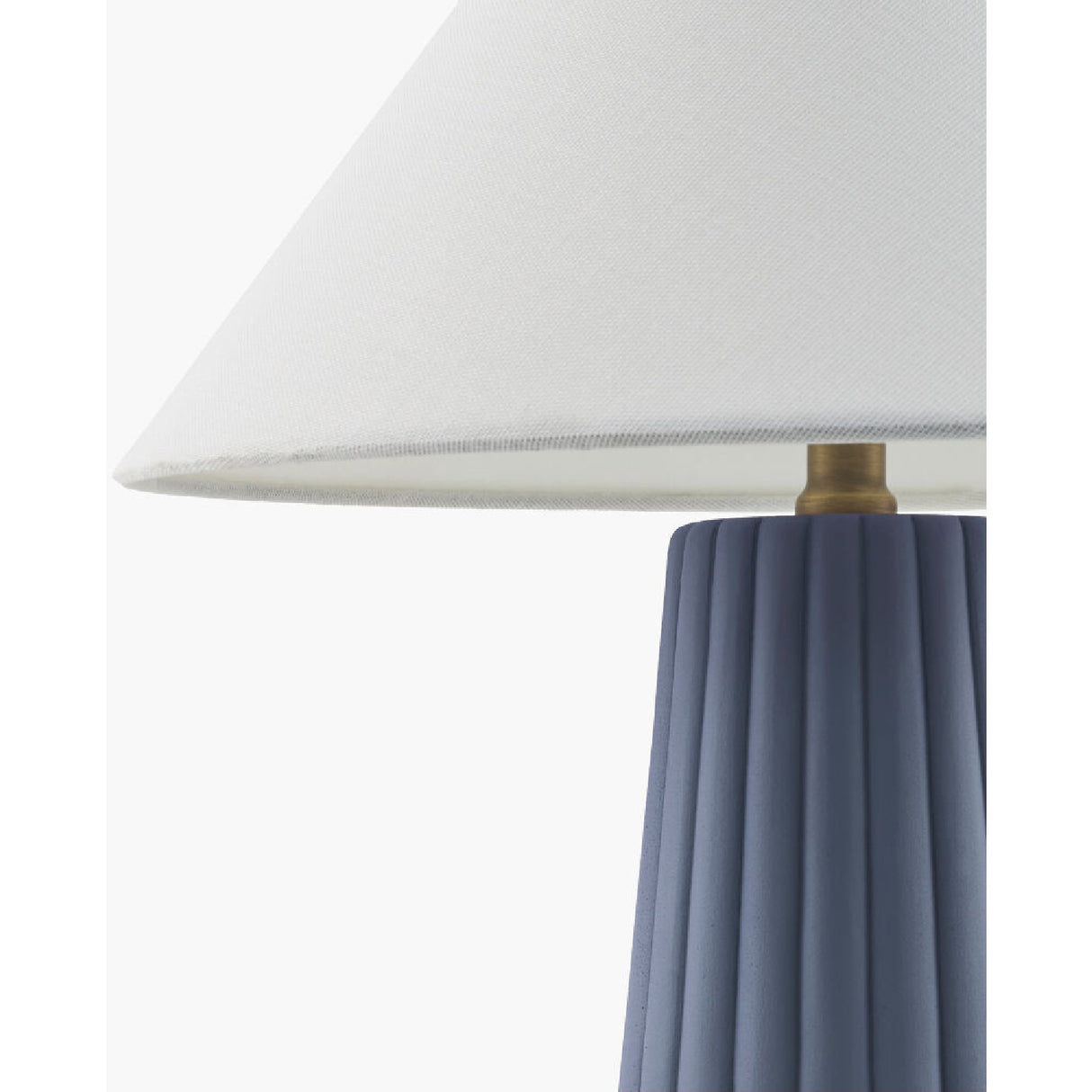 Modern European furniture - Fluted Ceramic Linen Table Lamp - www.oroa.com