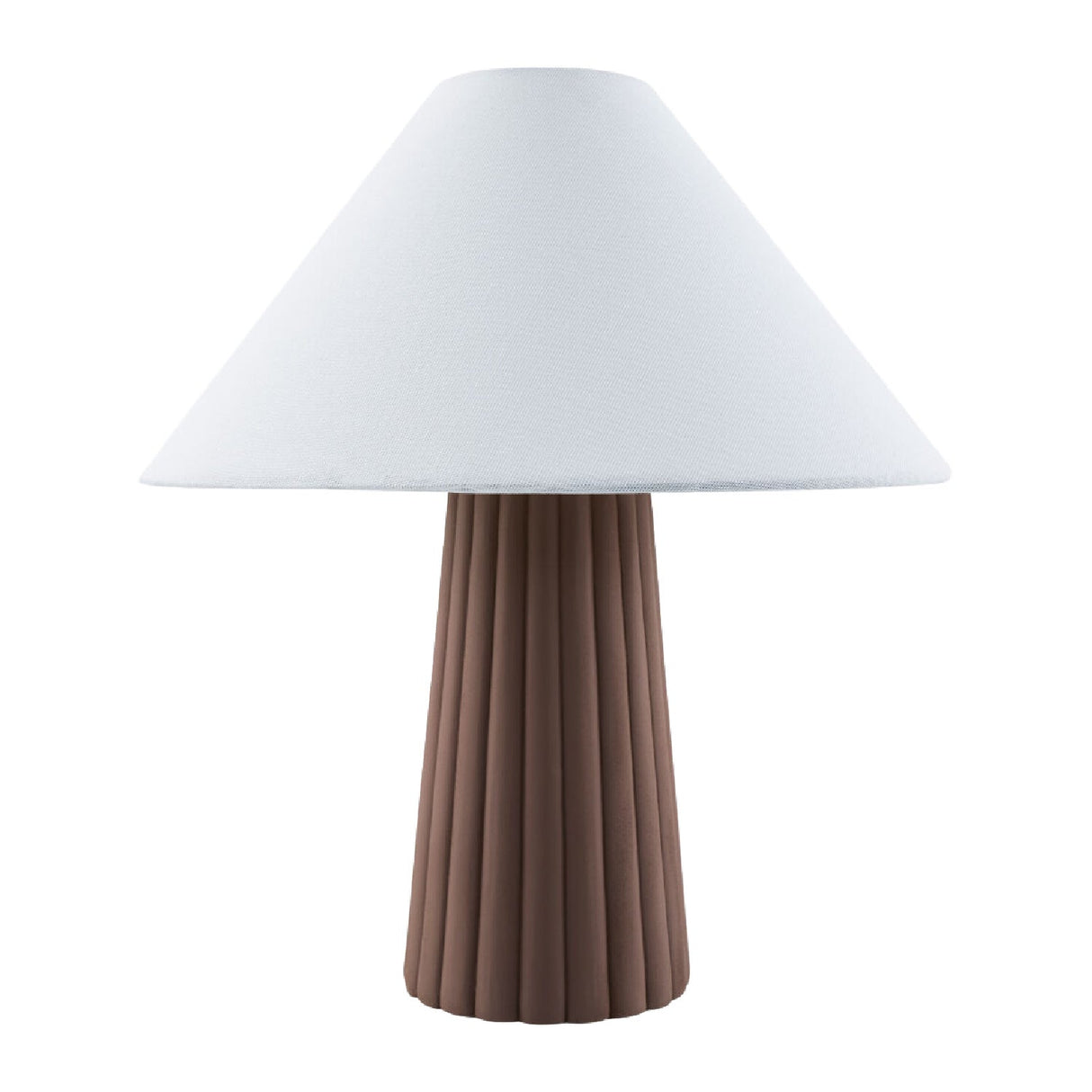 Modern European furniture - Fluted Ceramic Linen Table Lamp - www.oroa.com