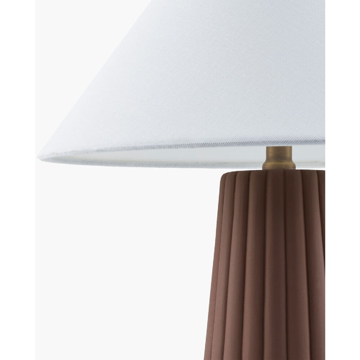 Modern European furniture - Fluted Ceramic Linen Table Lamp - www.oroa.com