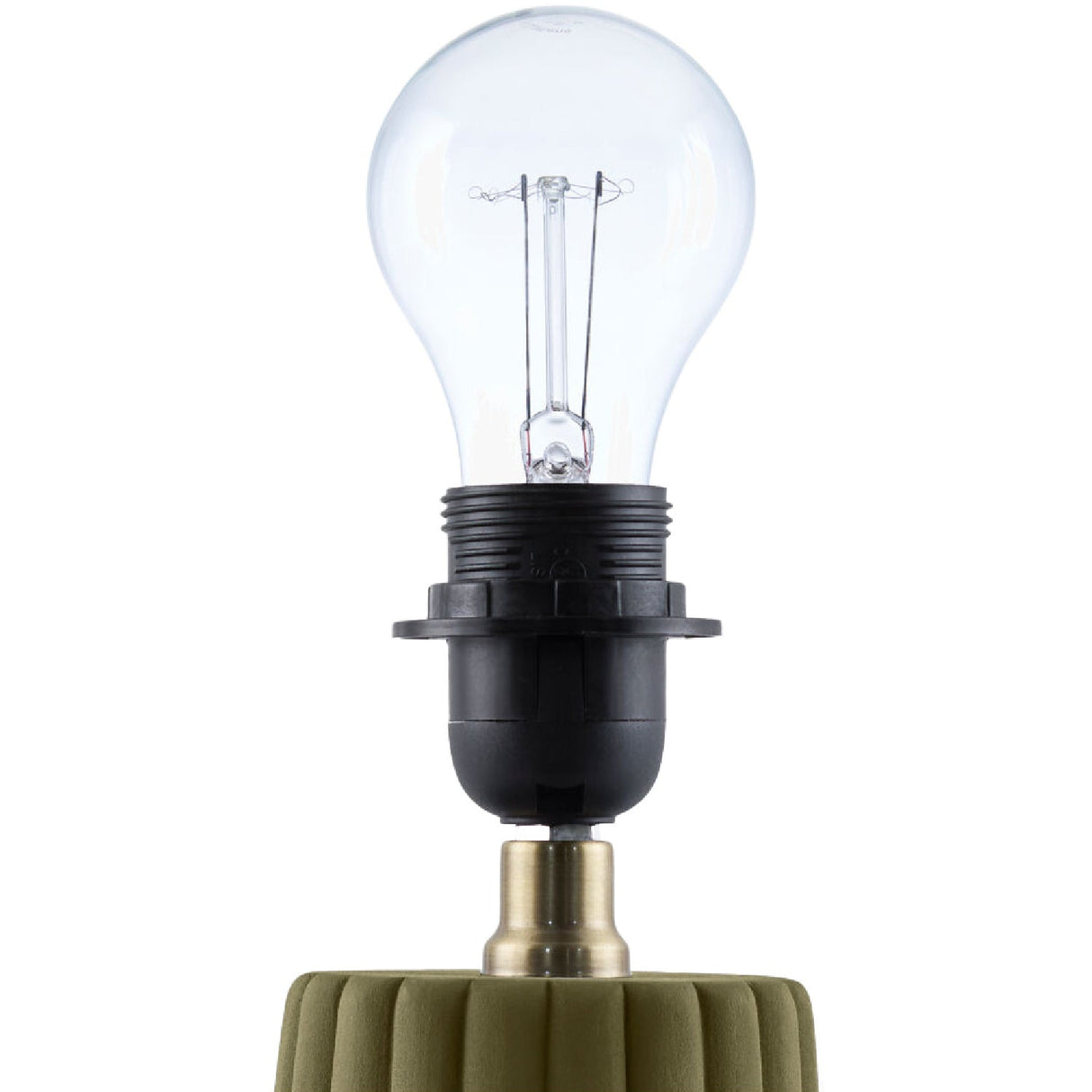 Modern European furniture - Fluted Ceramic Linen Table Lamp - www.oroa.com