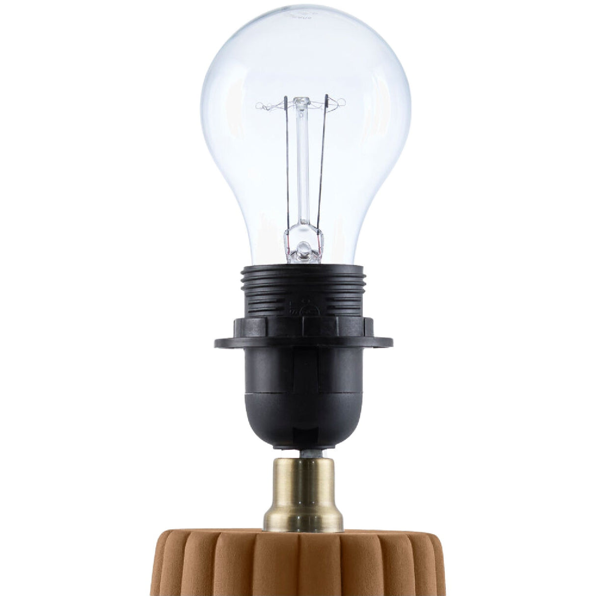 Modern European furniture - Fluted Ceramic Linen Table Lamp - www.oroa.com