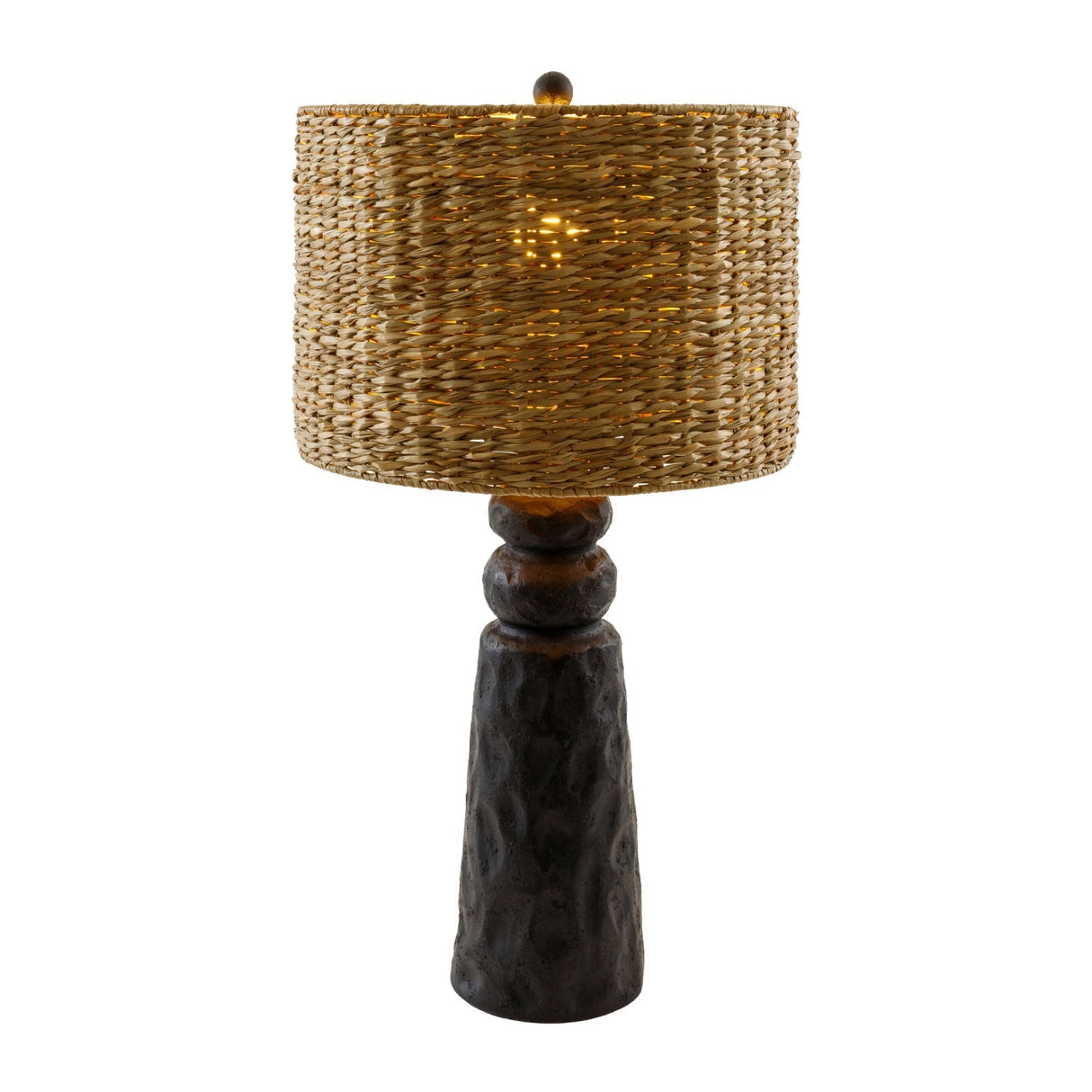 Modern European furniture - Woven Seagrass Accent Table Lamp - www.oroa.com