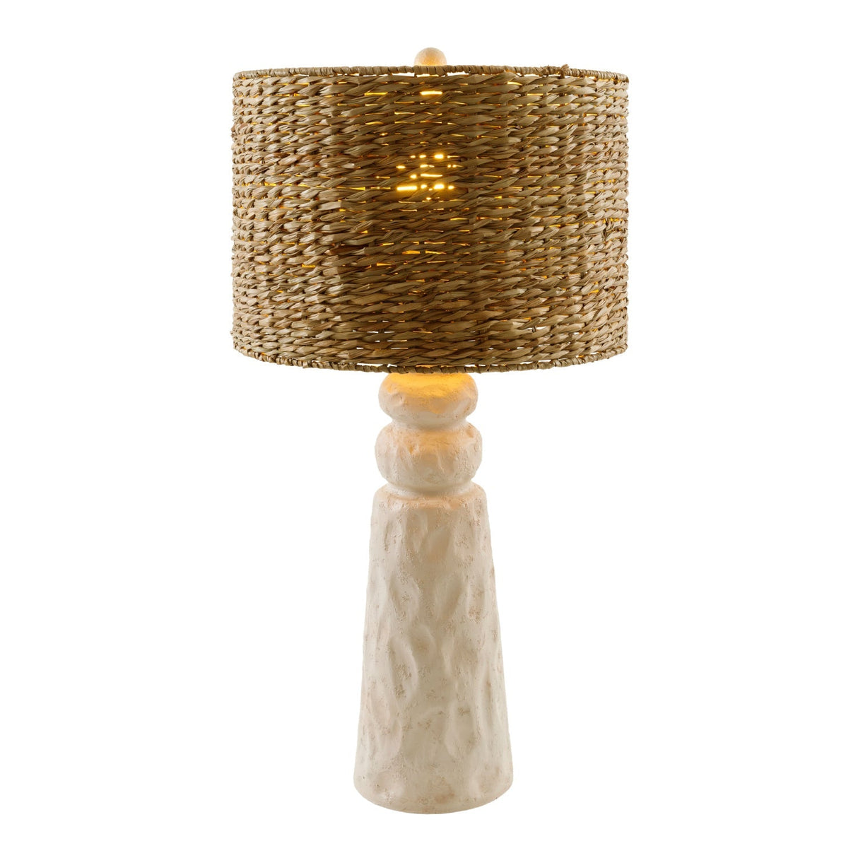 Modern European furniture - Woven Seagrass Accent Table Lamp - www.oroa.com