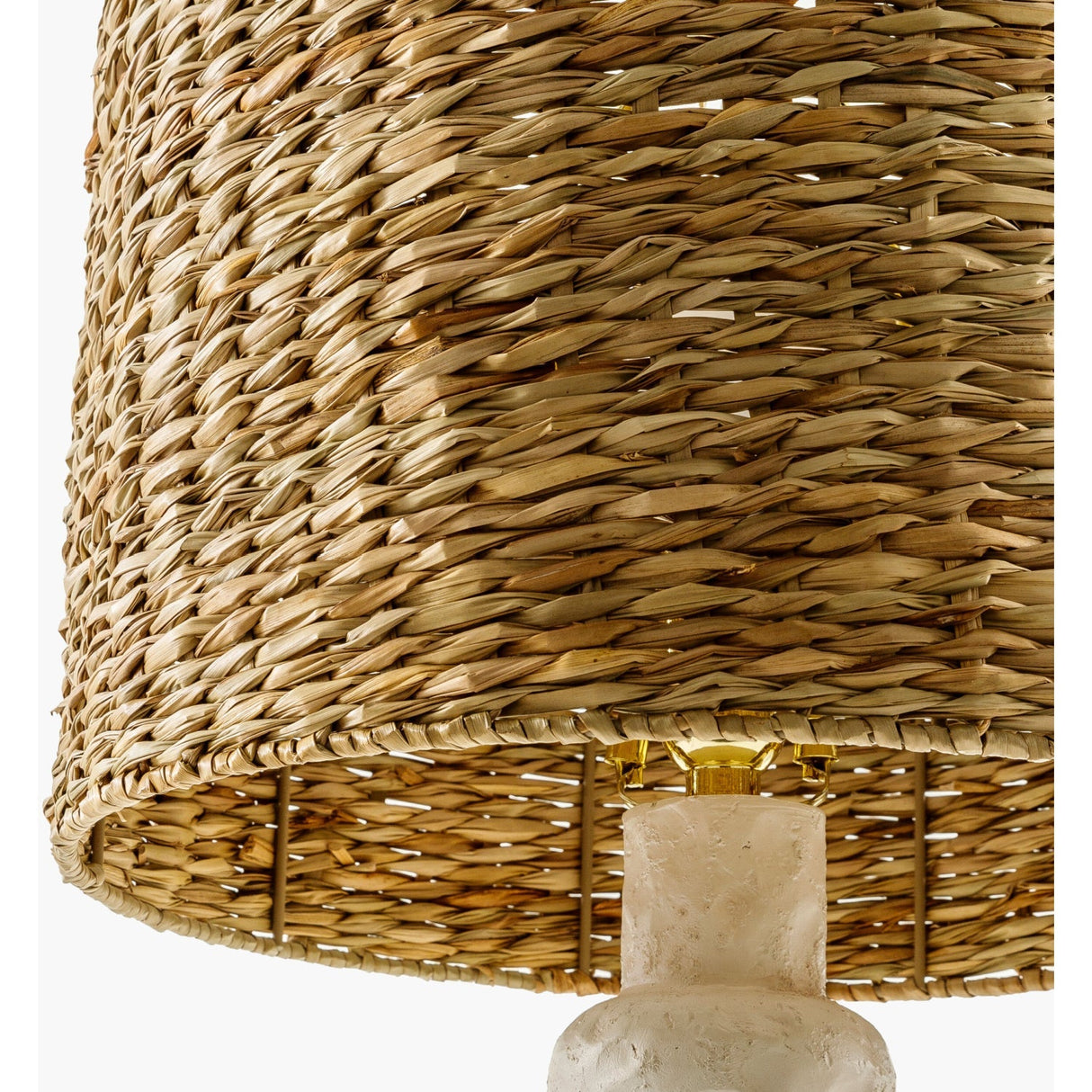 Modern European furniture - Woven Seagrass Accent Table Lamp - www.oroa.com