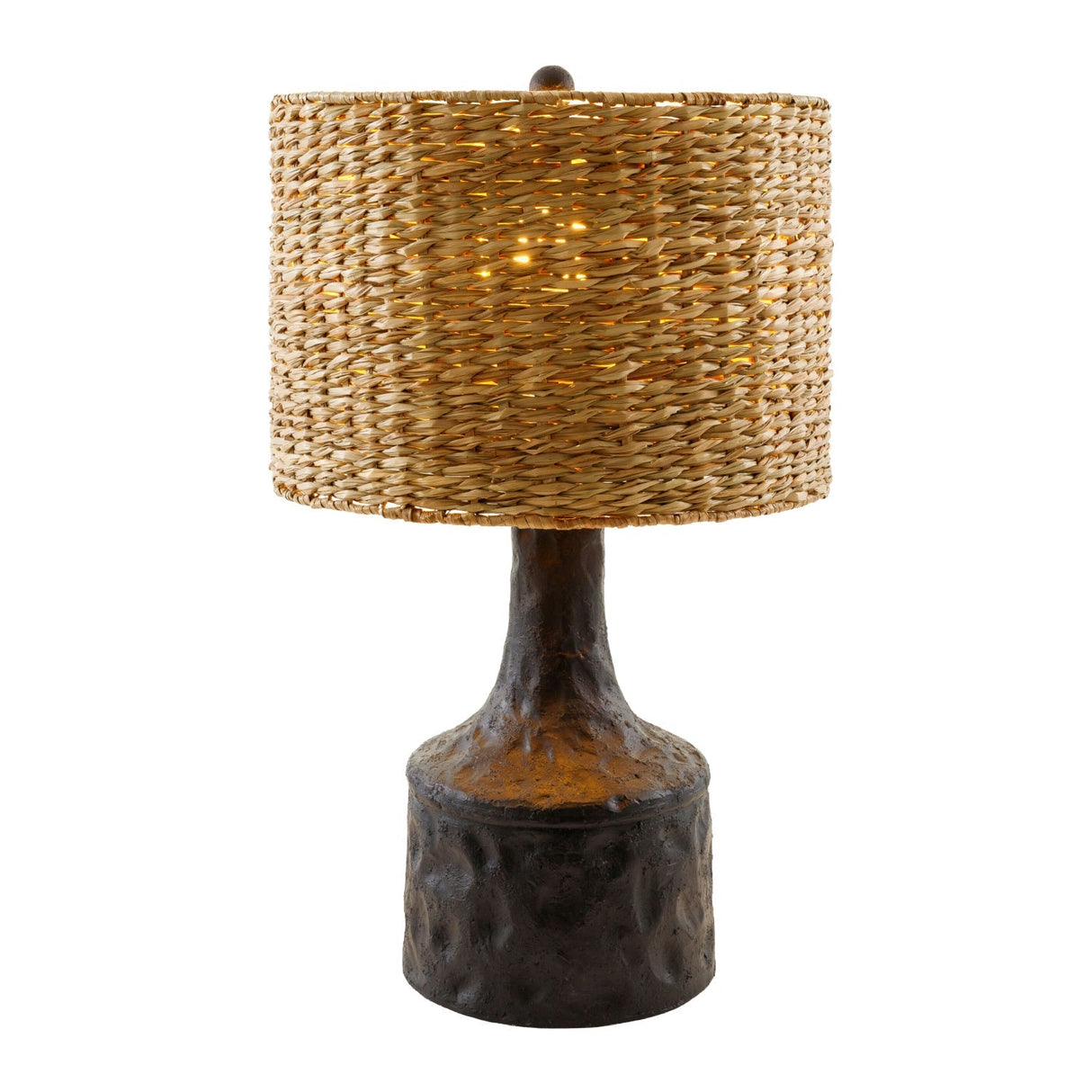 Modern European furniture - Tan Seagrass Accent Table Lamp - www.oroa.com