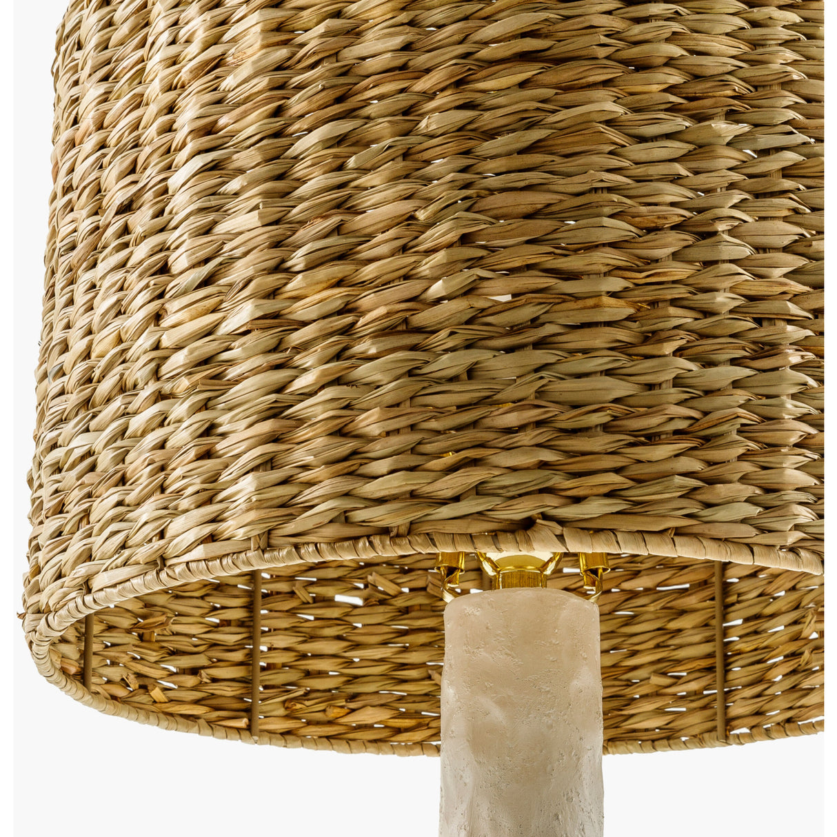 Tan Seagrass Accent Table Lamp | Oroa.com