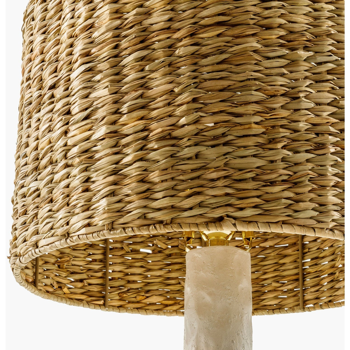 Modern European furniture - Tan Seagrass Accent Table Lamp - www.oroa.com