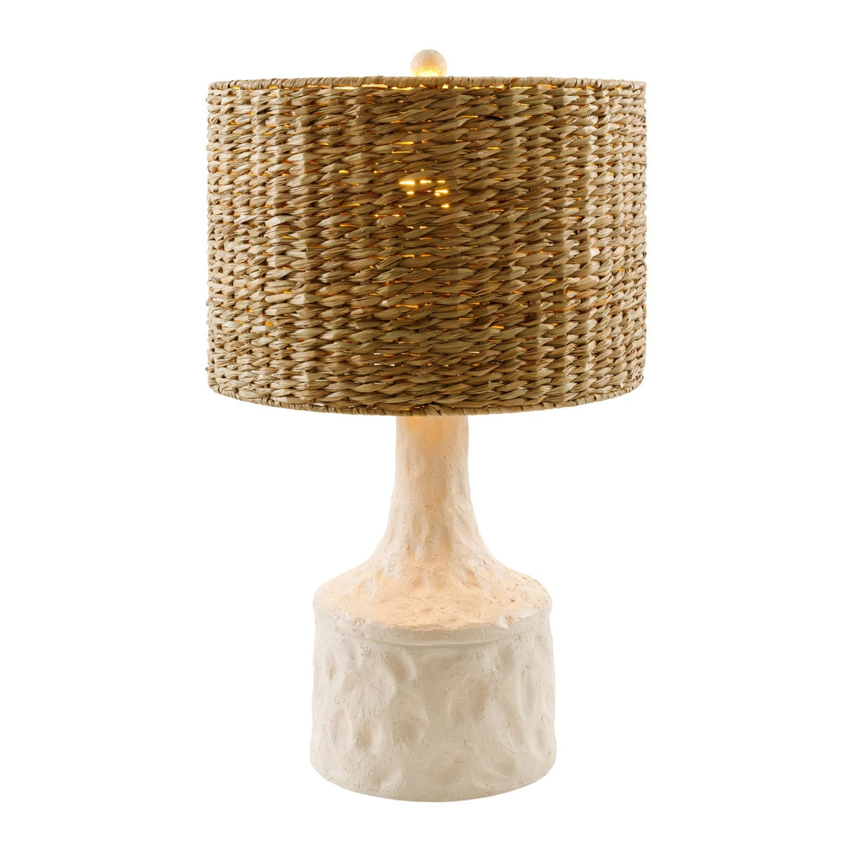 Modern European furniture - Tan Seagrass Accent Table Lamp - www.oroa.com