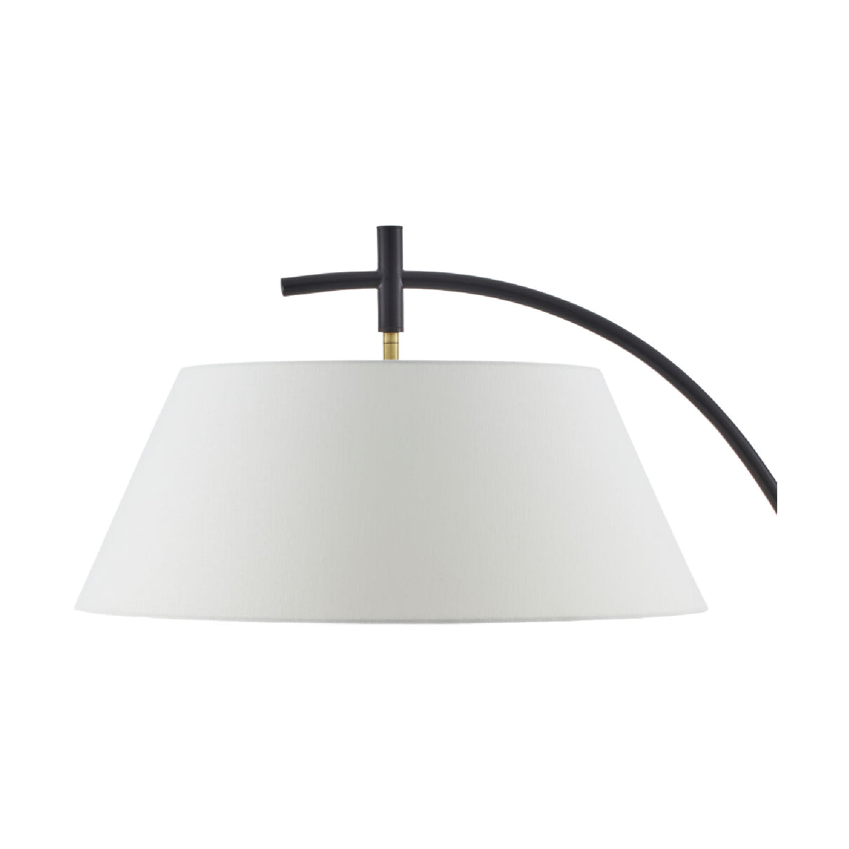 White Linen Tilted Floor Lamp | Oroa.com