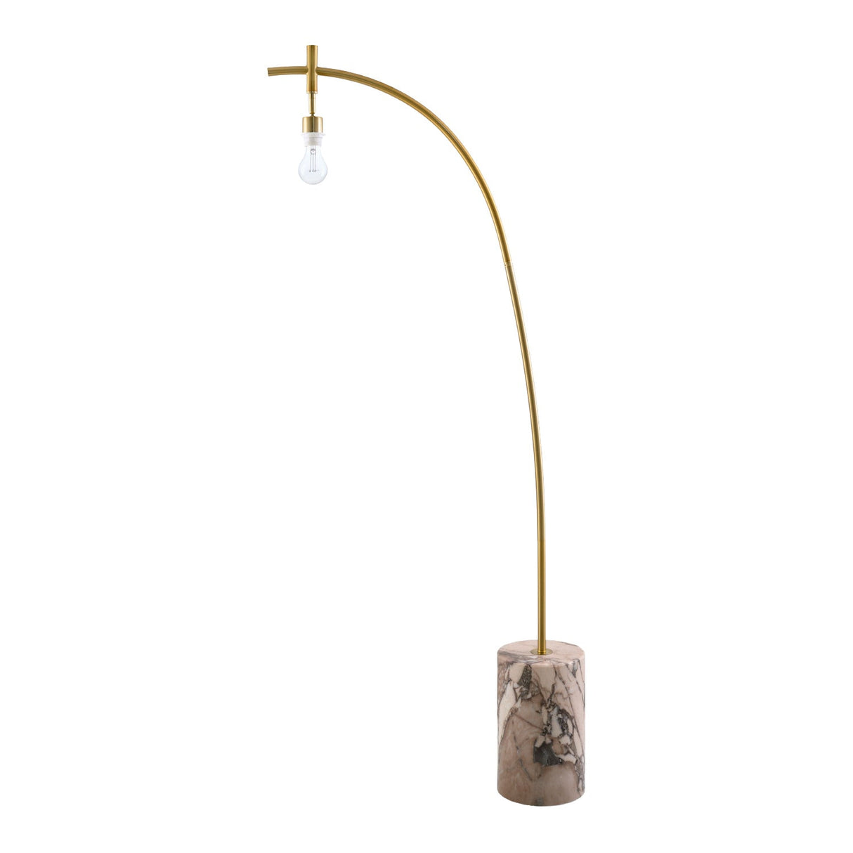 Modern European furniture - Linen Shade Sloped Floor Lamp - www.oroa.com