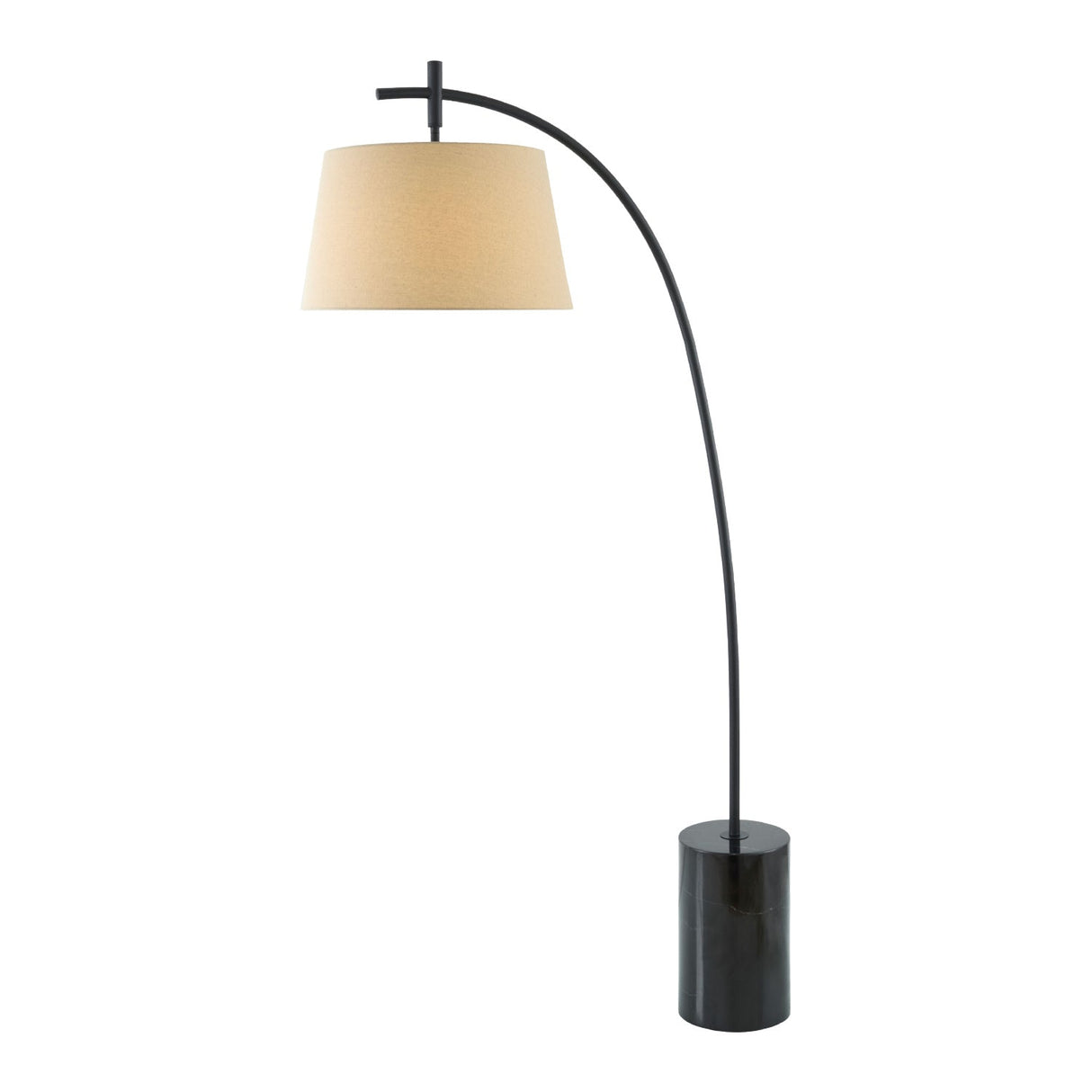 Modern European furniture - Linen Shade Sloped Floor Lamp - www.oroa.com
