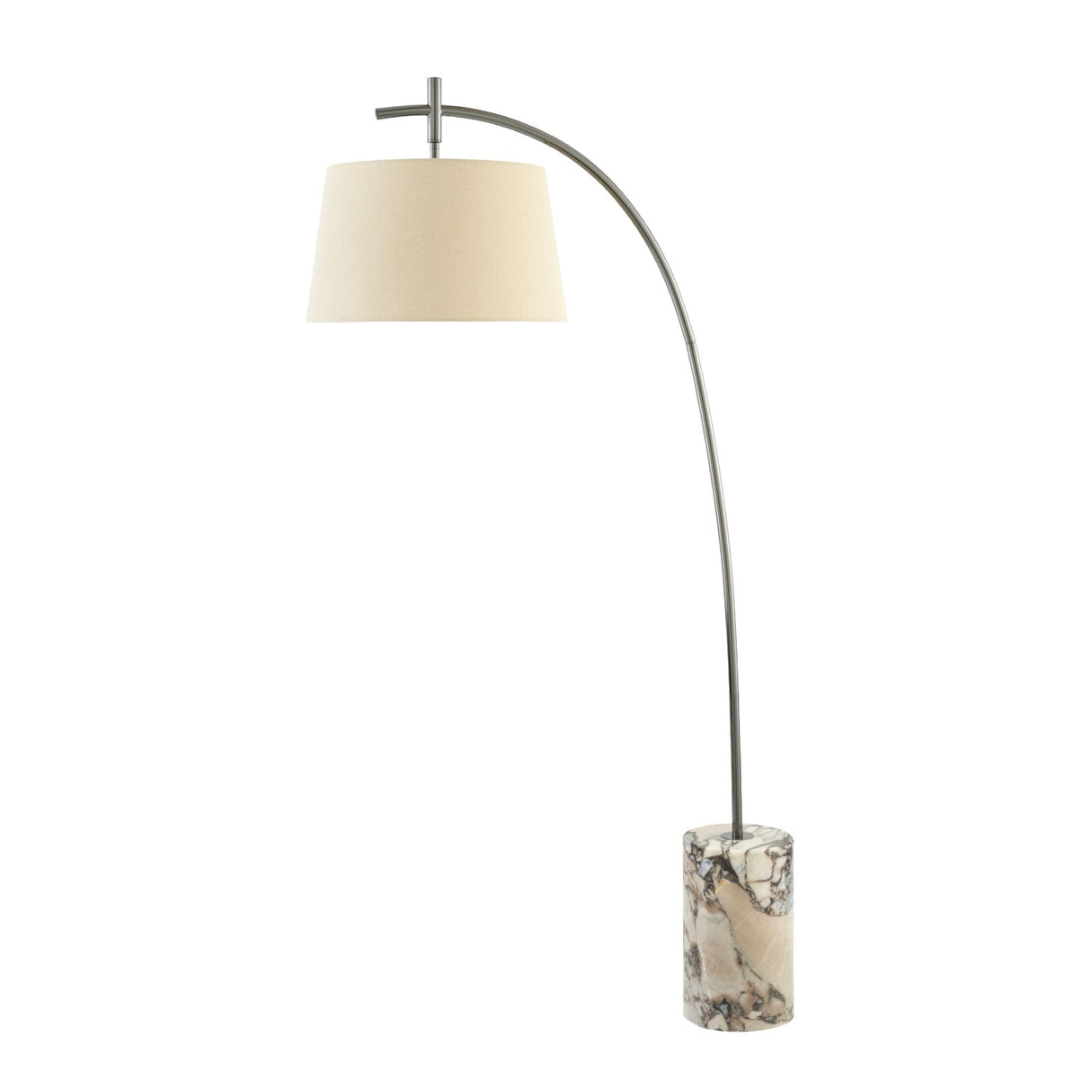 Modern European furniture - Linen Shade Sloped Floor Lamp - www.oroa.com