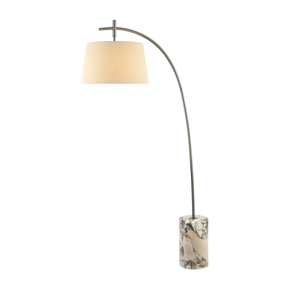 Modern European furniture - Linen Shade Sloped Floor Lamp - www.oroa.com