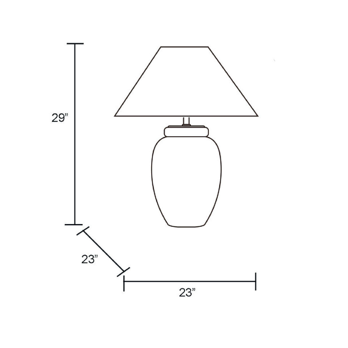 Beige Empire Shade Table Lamp | Oroa.com