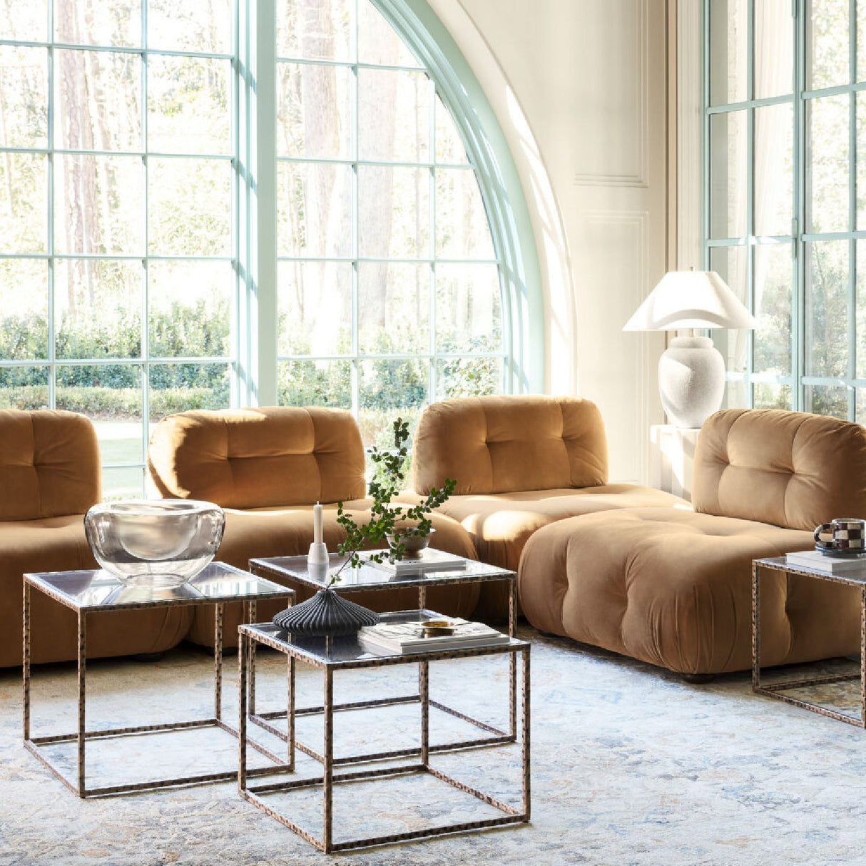 Modern European furniture - Beige Empire Shade Table Lamp - www.oroa.com