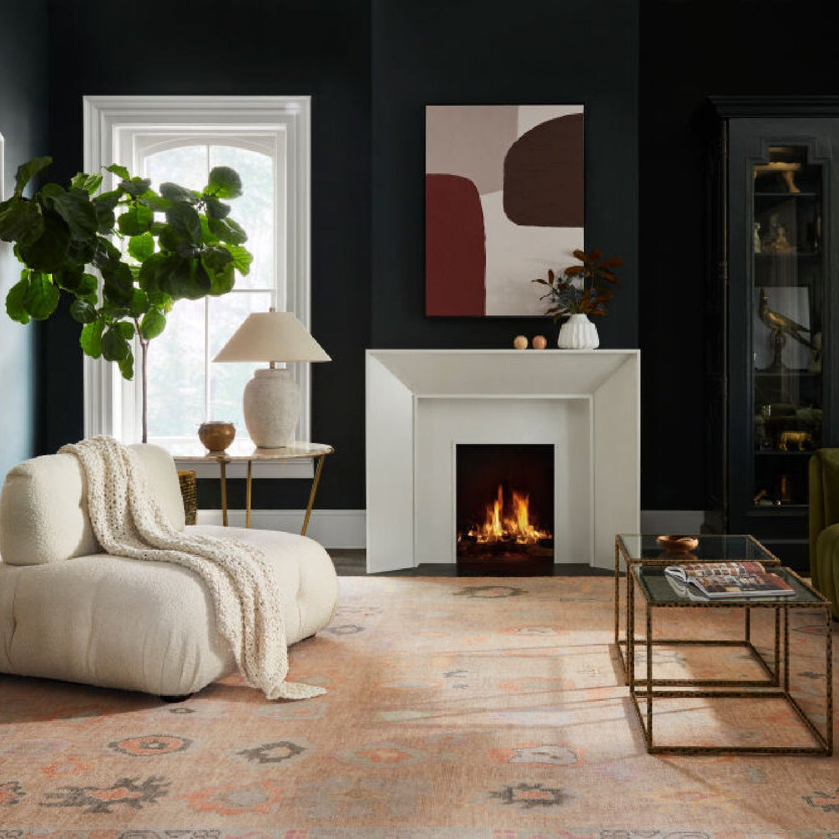Modern European furniture - Beige Empire Shade Table Lamp - www.oroa.com