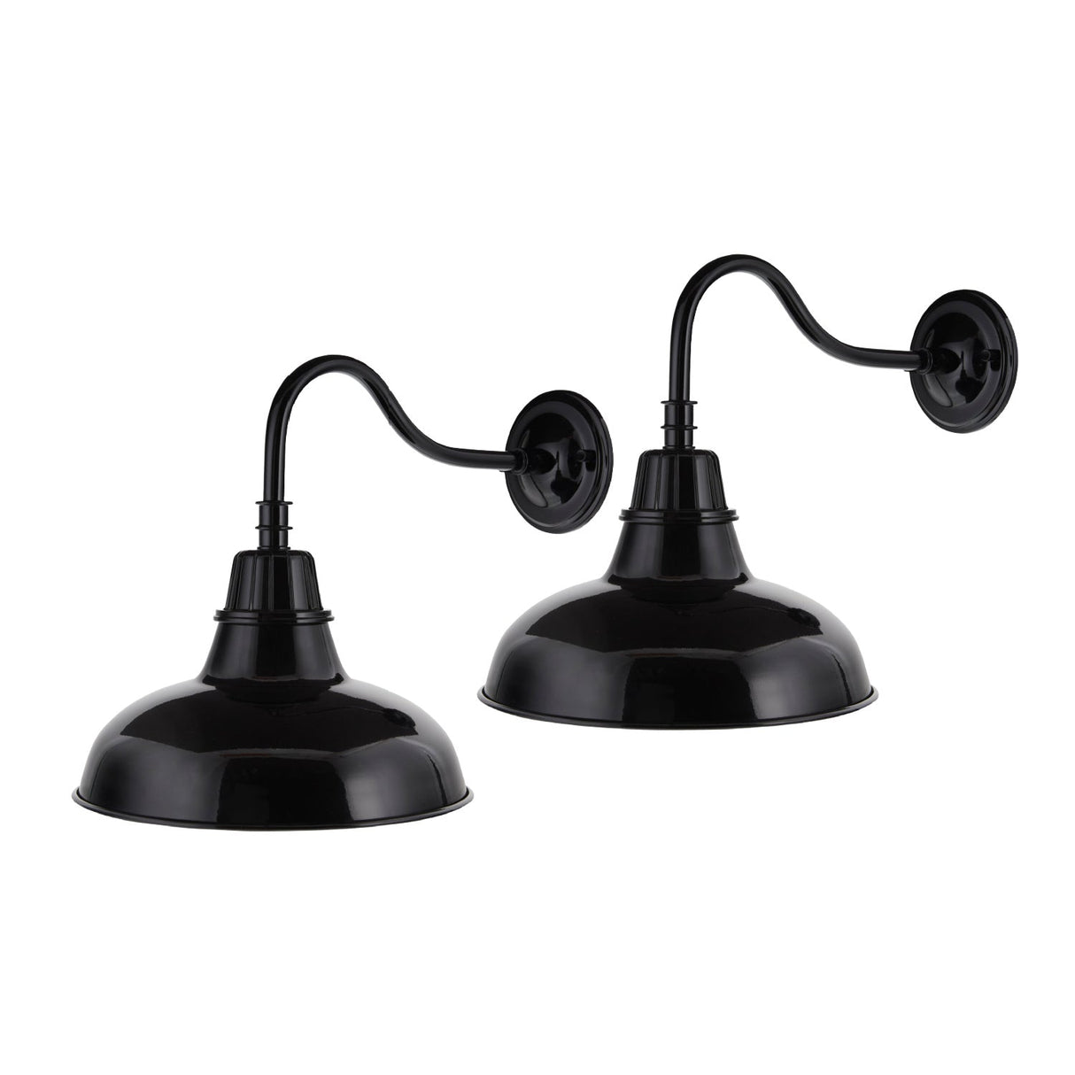 Modern European furniture - Metal Shade Outdoor Wall Lamps (2) - www.oroa.com