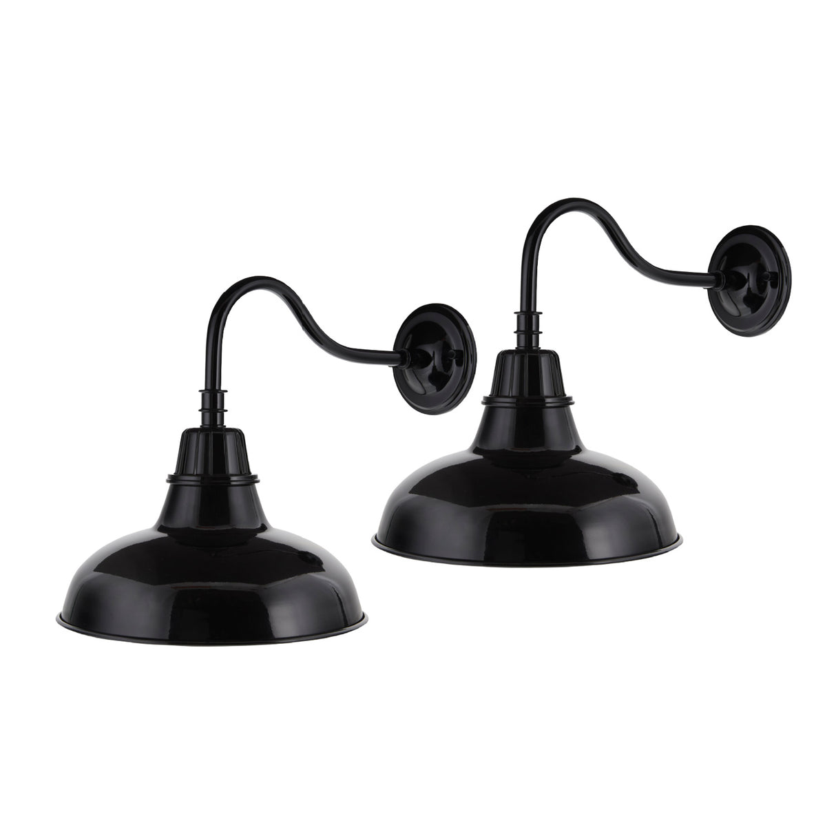 Modern European furniture - Metal Shade Outdoor Wall Lamps (2) - www.oroa.com