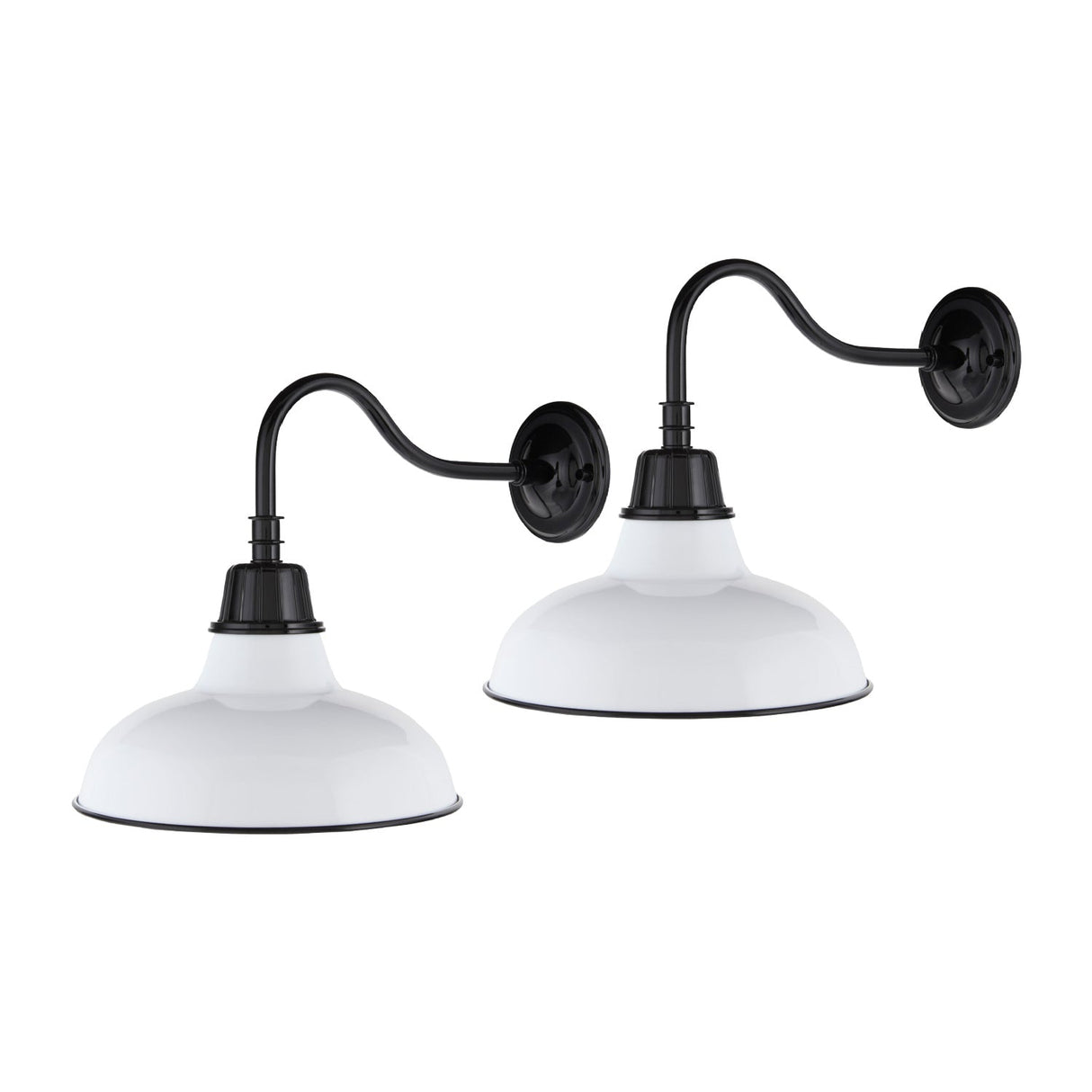 Modern European furniture - Metal Shade Outdoor Wall Lamps (2) - www.oroa.com