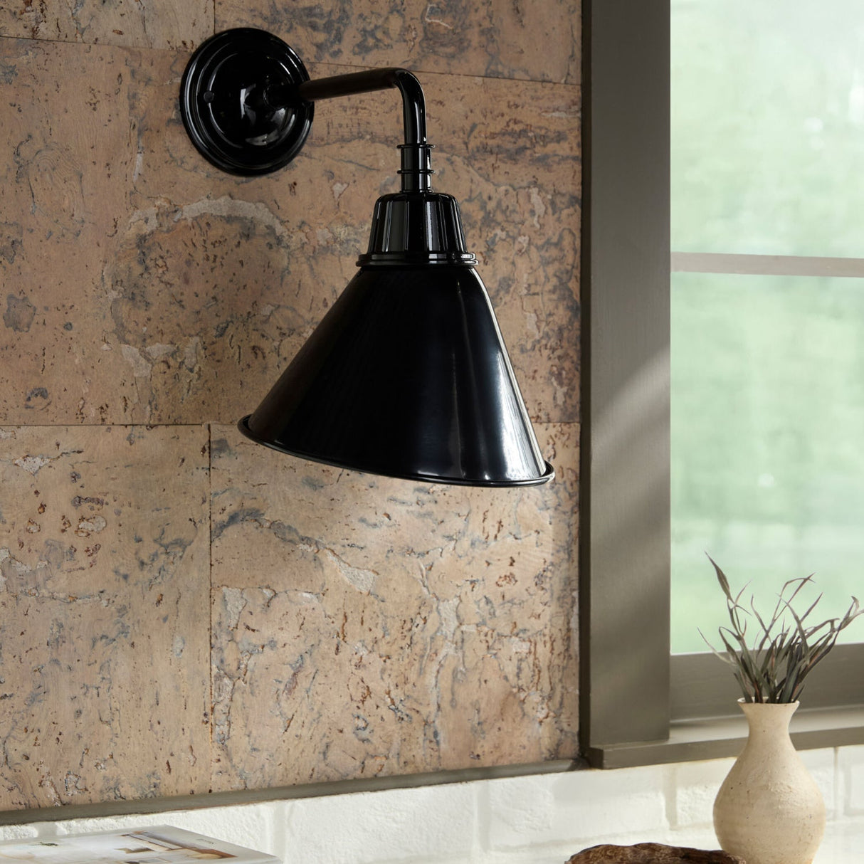 Modern European furniture - Conical Metal Shade Wall Lamps (2) - www.oroa.com