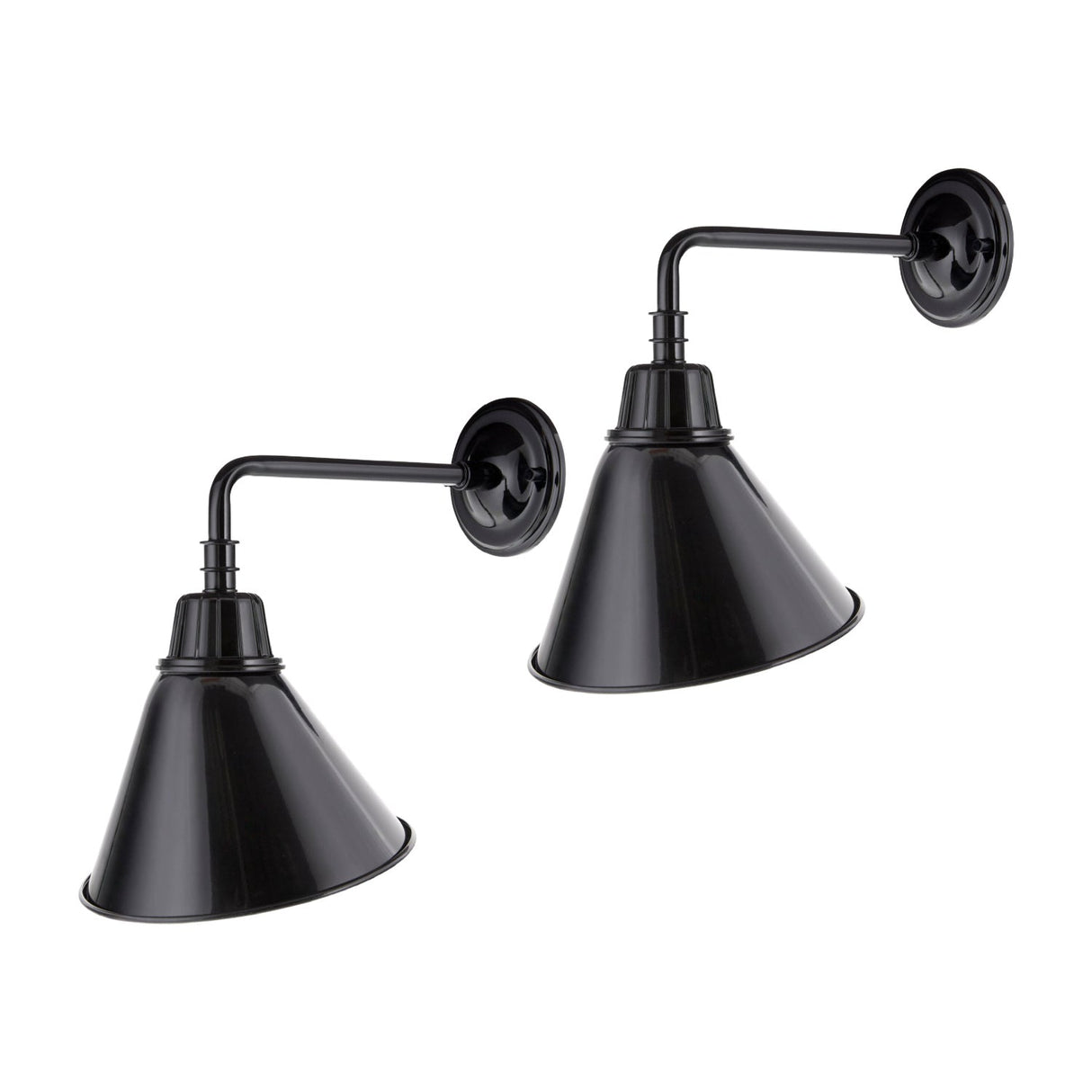 Modern European furniture - Conical Metal Shade Wall Lamps (2) - www.oroa.com