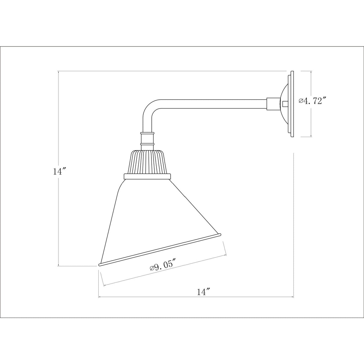 Modern European furniture - Conical Metal Shade Wall Lamps (2) - www.oroa.com