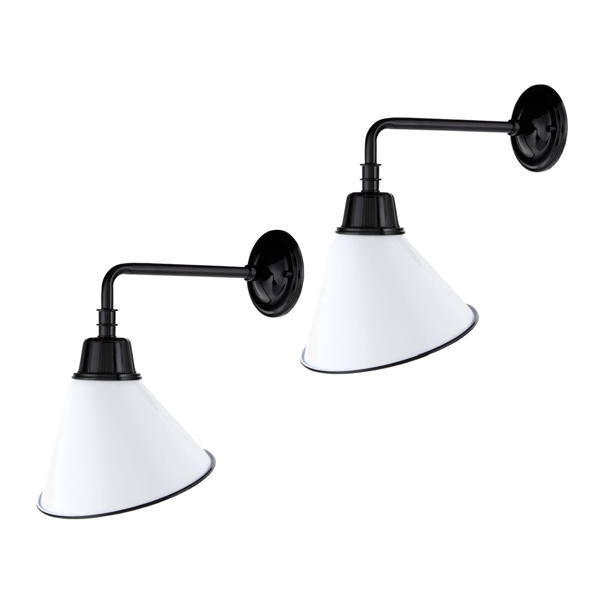 Modern European furniture - Conical Metal Shade Wall Lamps (2) - www.oroa.com