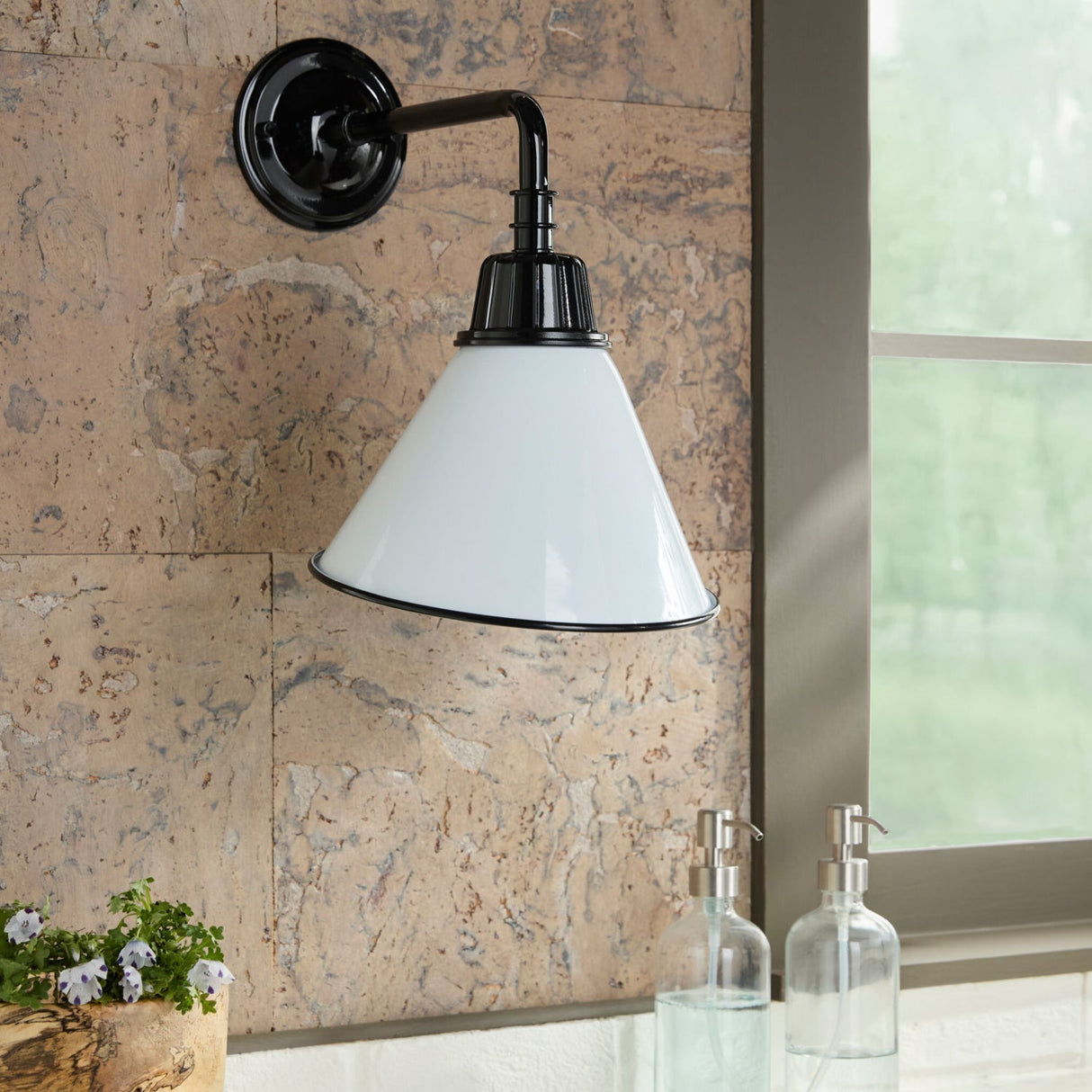 Modern European furniture - Conical Metal Shade Wall Lamps (2) - www.oroa.com